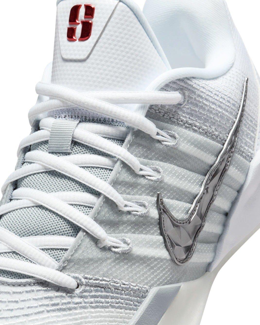 Nike Sabrina 3 "Me Vs. Me" "White/Wolf Grey/Photon Dust/Metallic Dark Grey" Men's Basketball Shoe - WHITE/GREY Thumbnail View 6