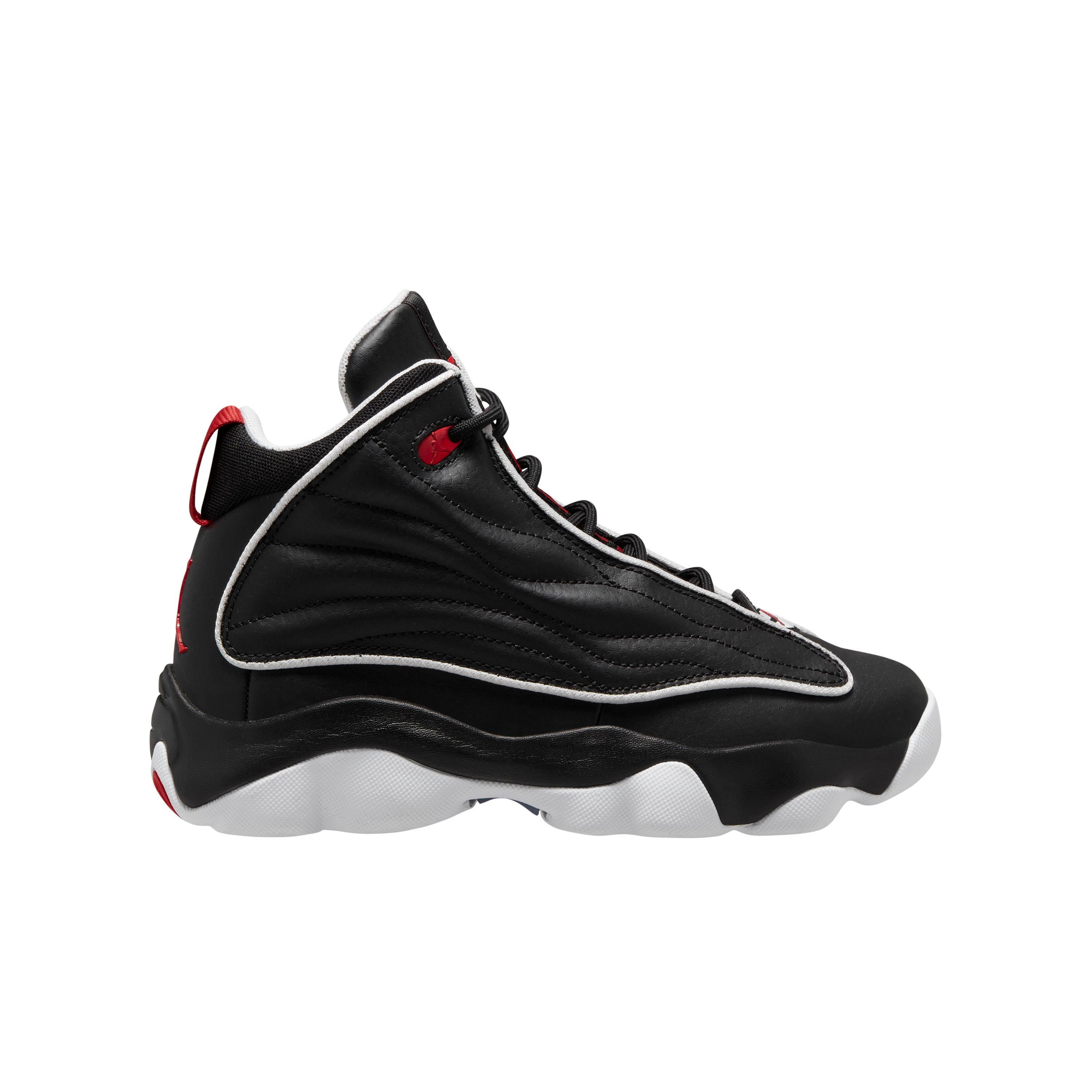 Jordan Pro Strong "Black/University Red/White" Grade School Boys' Shoe - BLACK/RED/WHITE Thumbnail View 1