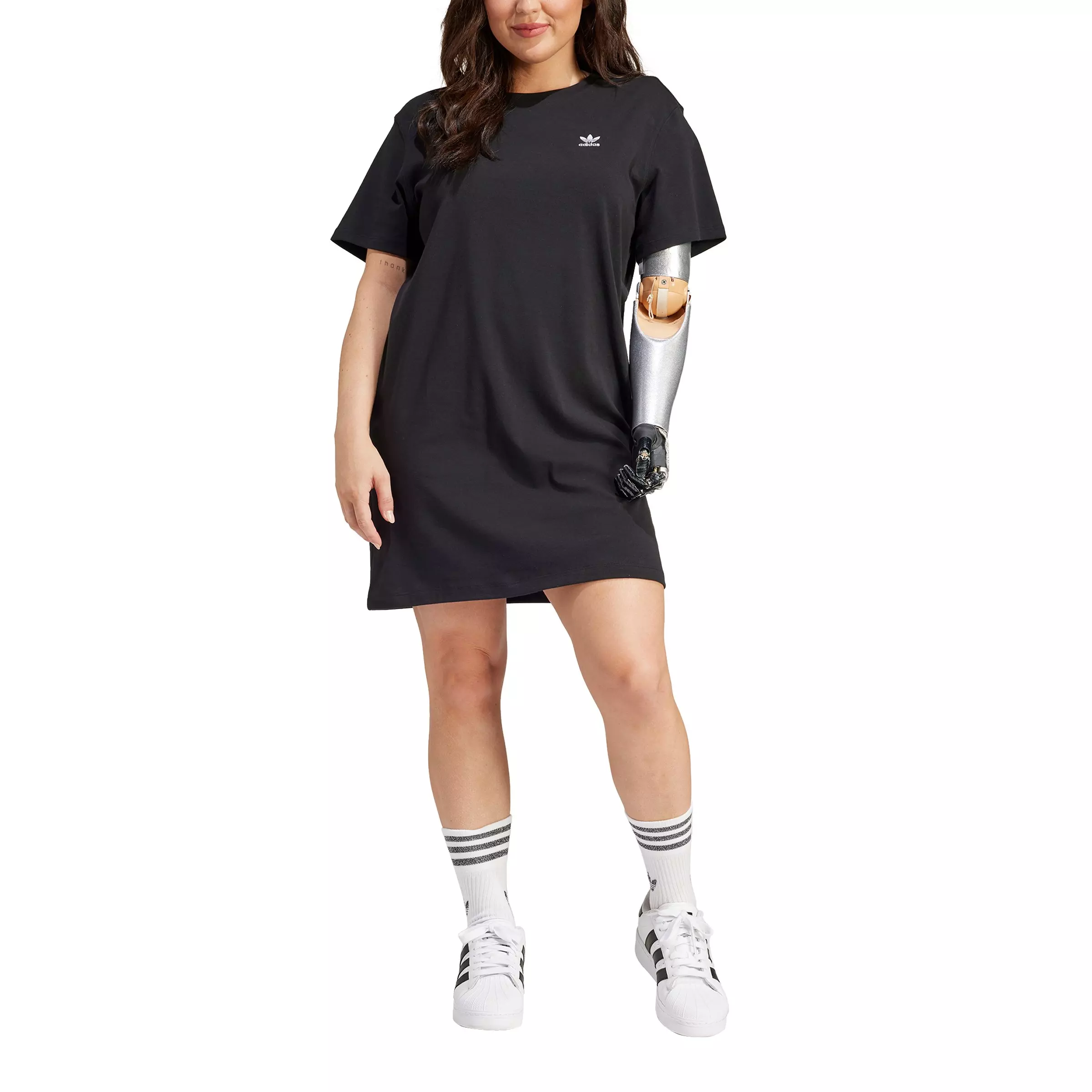 adidas Originals Adicolor Trefoil Lifestyle Dress -Black - BLACK
