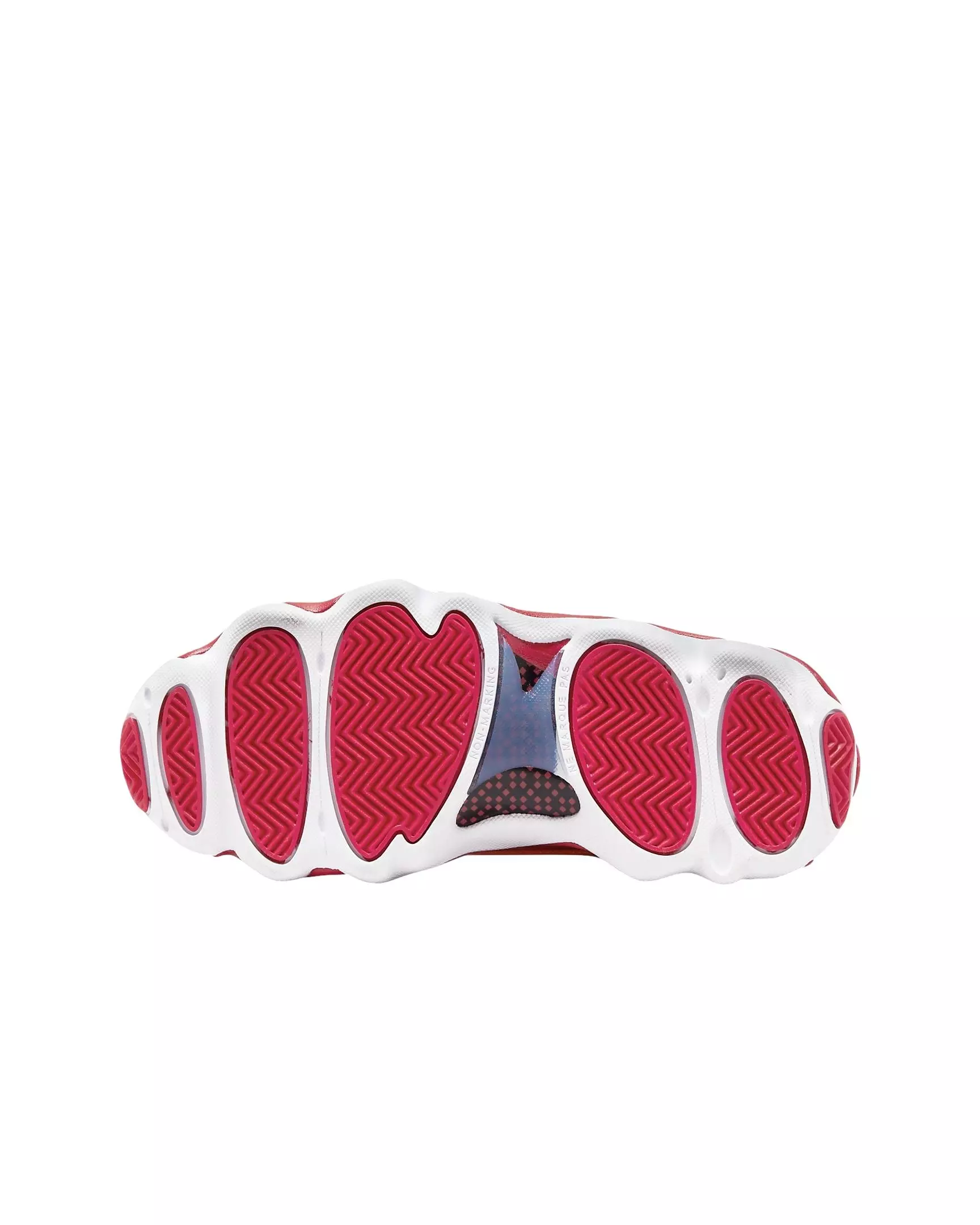 Jordan Pro Strong "White/Vivid Orange/Cardinal Red" Grade School Boys' Shoe - WHITE/ORANGE/RED