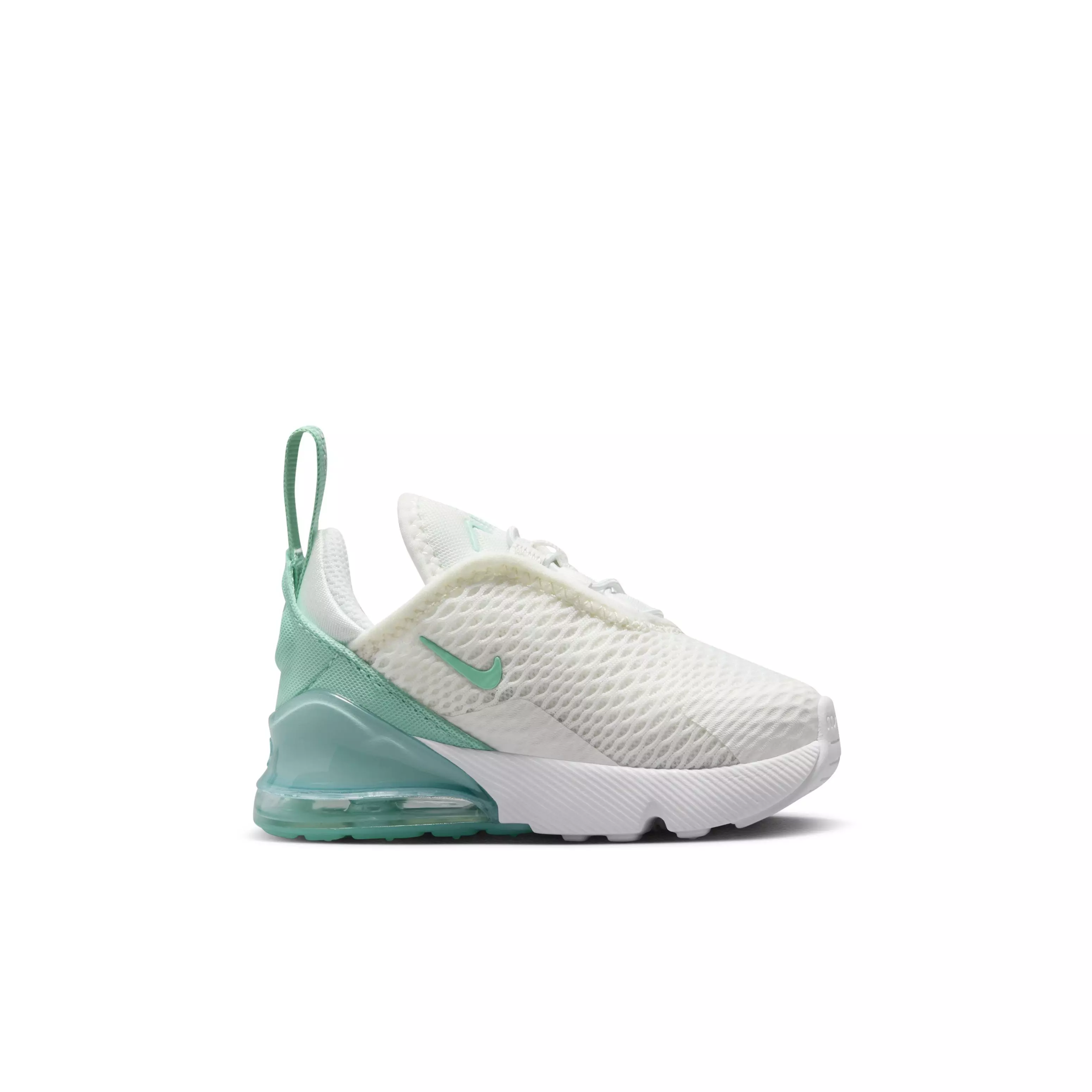 Nike Air Max 270 "Summit White/Emerald Rise/Jade Ice/White" Infant Girls' Shoe - WHITE/EMERALD/JADE/WHITE