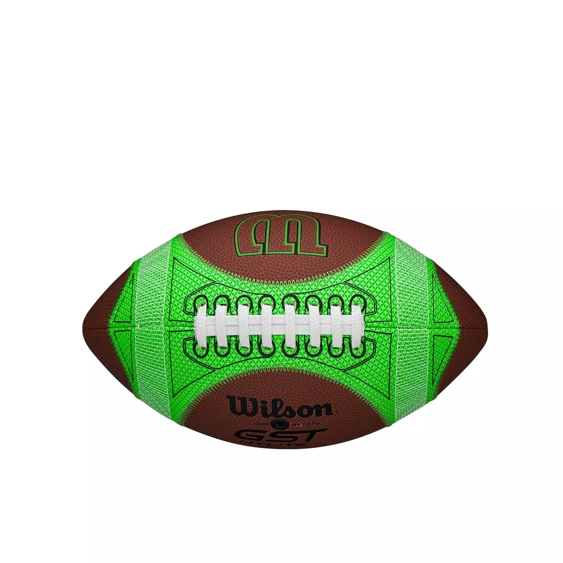 Wilson Kids' GST Speedskin Hylite Junior Football-Brown - BROWN
