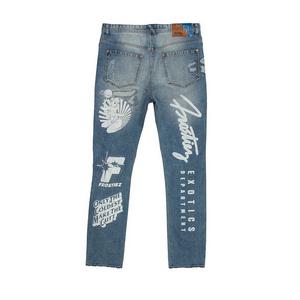 Frostiez Men's The Coldest Jean Medium Blue Wash Denim Jeans - BLUE