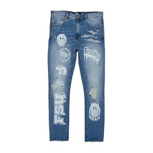 Frostiez Men's The Coldest Jean Medium Blue Wash Denim Jeans - BLUE