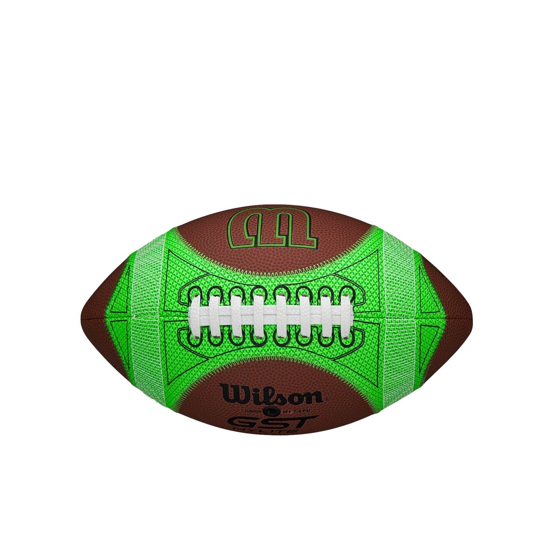 Wilson Kids' GST Speedskin Hylite Pee Wee Football-Brown