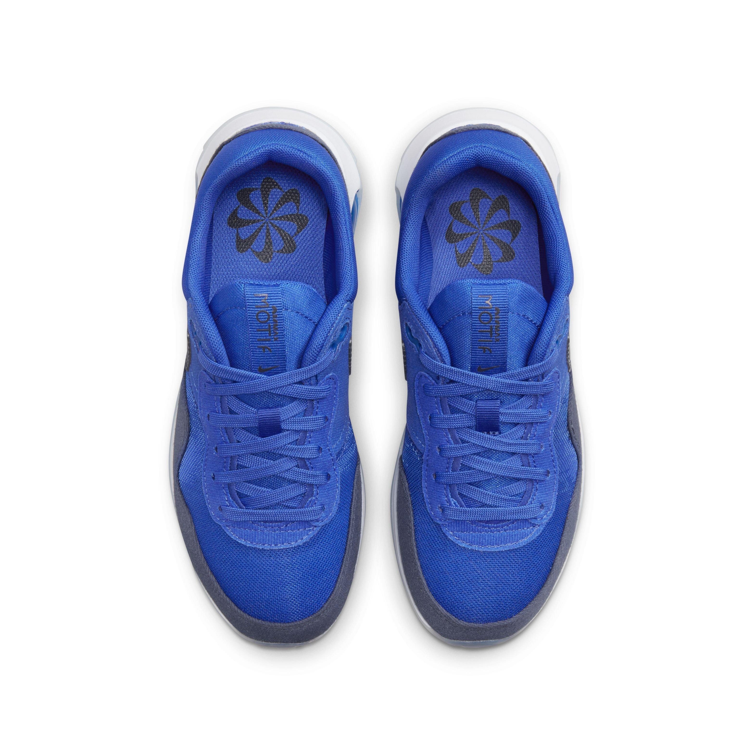 Nike Air Max Motif "Hyper Royal/Obsidian/White" Grade School Boys' Shoe - ROYAL/OBSIDIAN/WHITE Thumbnail View 4