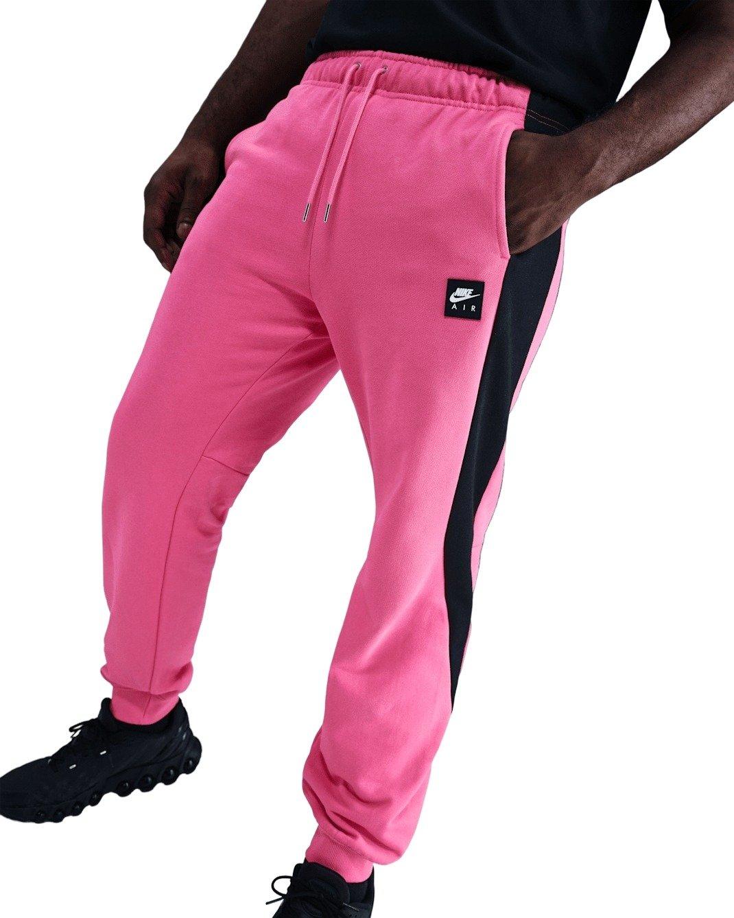Nike Men's Air Fleece Joggers - Pink - PINK Thumbnail View 1