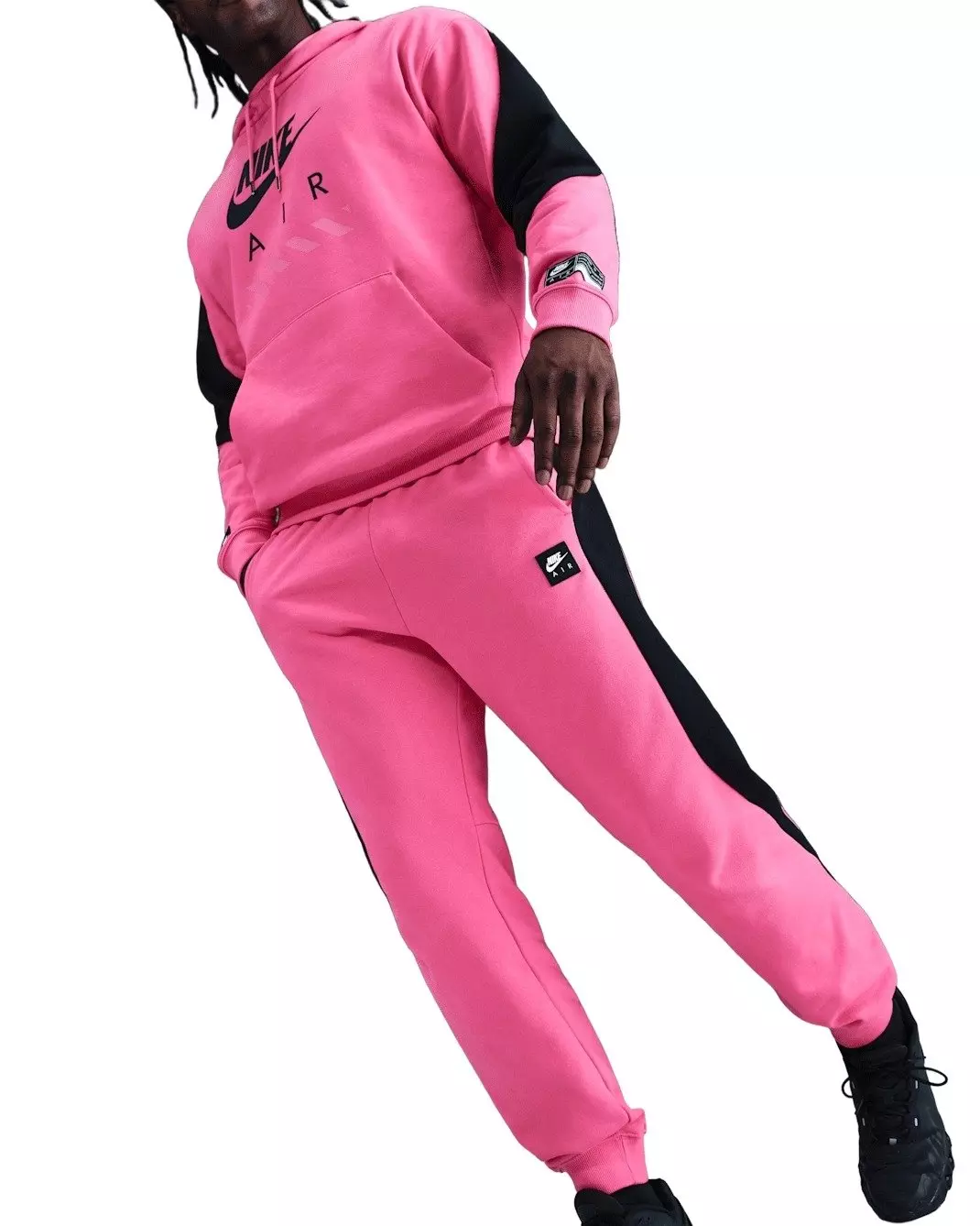 Nike Men's Air Fleece Joggers - Pink - PINK