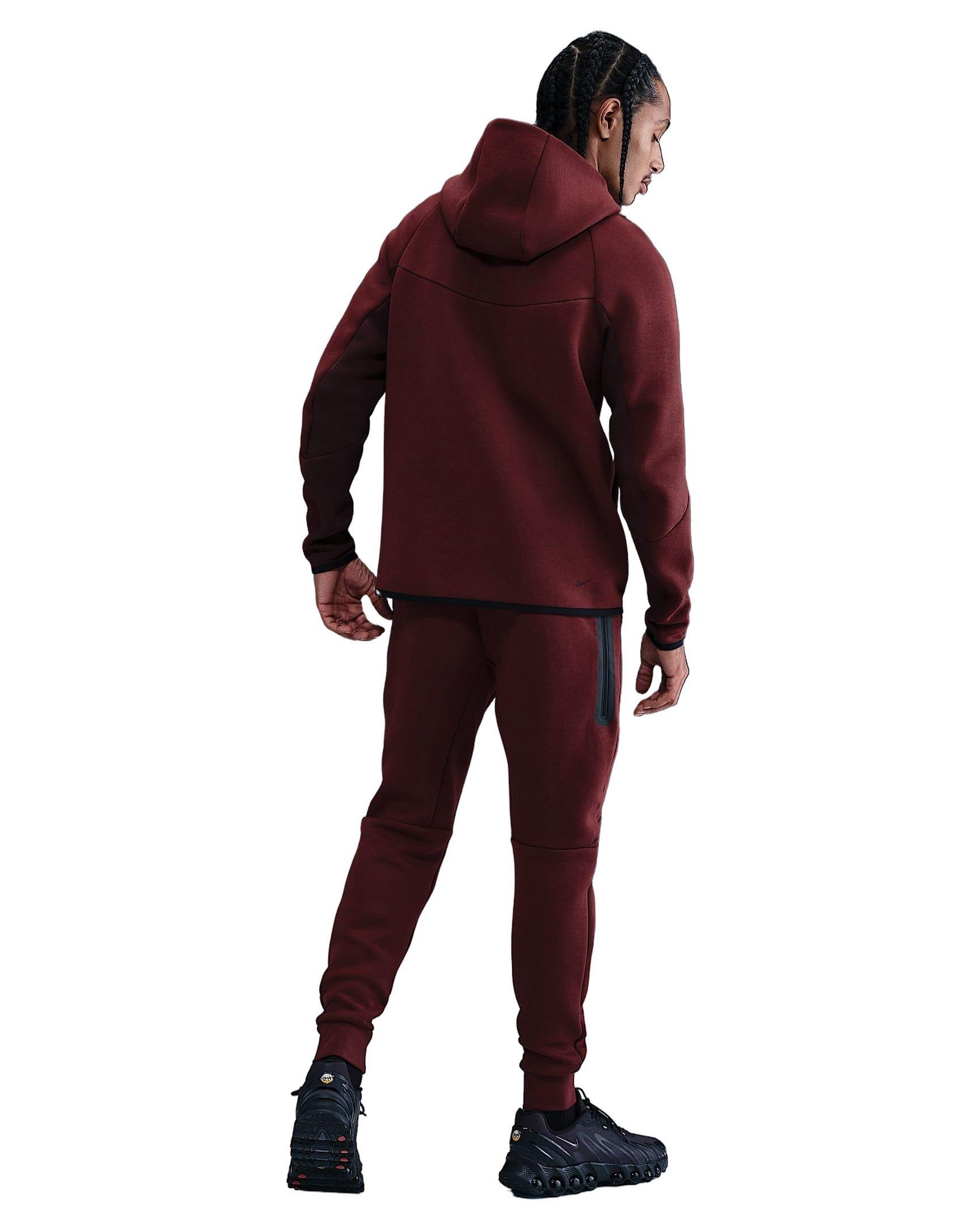 Nike Men's Tech Fleece Joggers - RED Thumbnail View 2