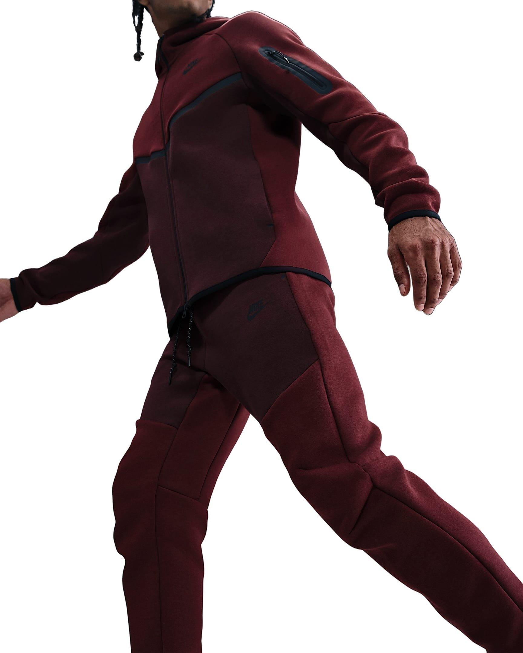 Nike Men's Tech Fleece Joggers - RED Thumbnail View 5