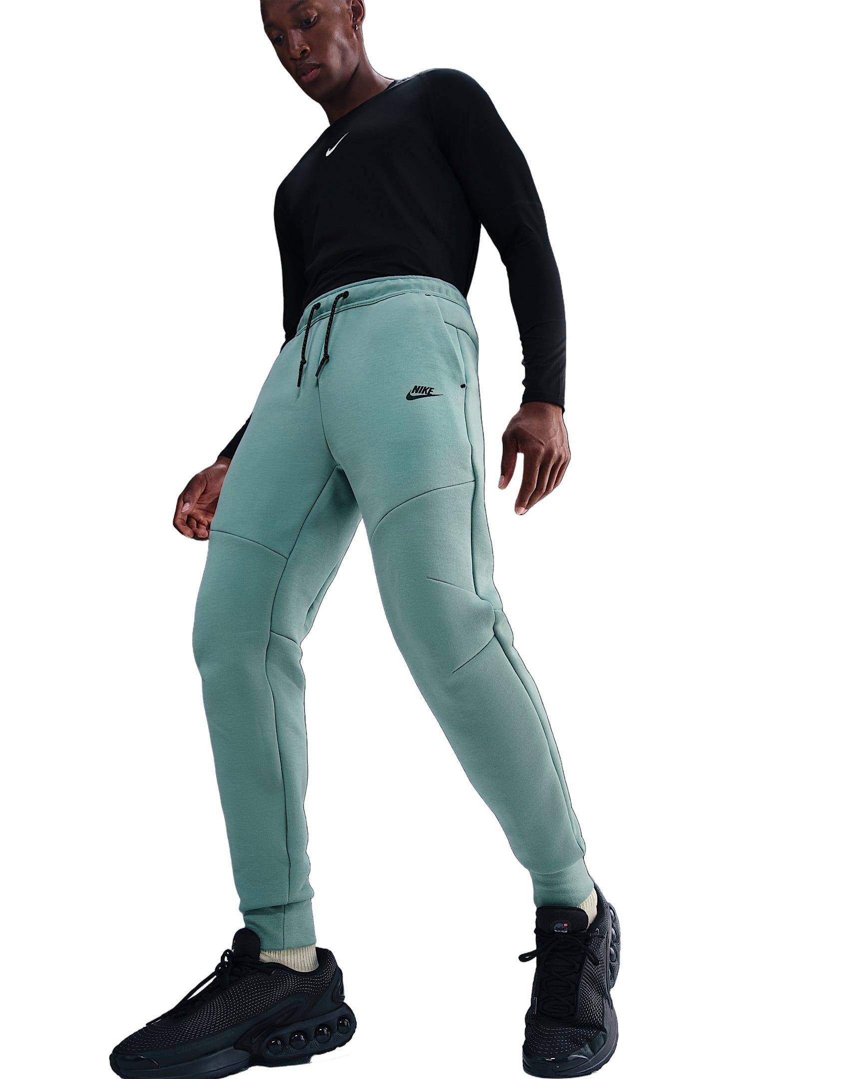 Nike Men's Tech Fleece Joggers - GREEN Thumbnail View 3