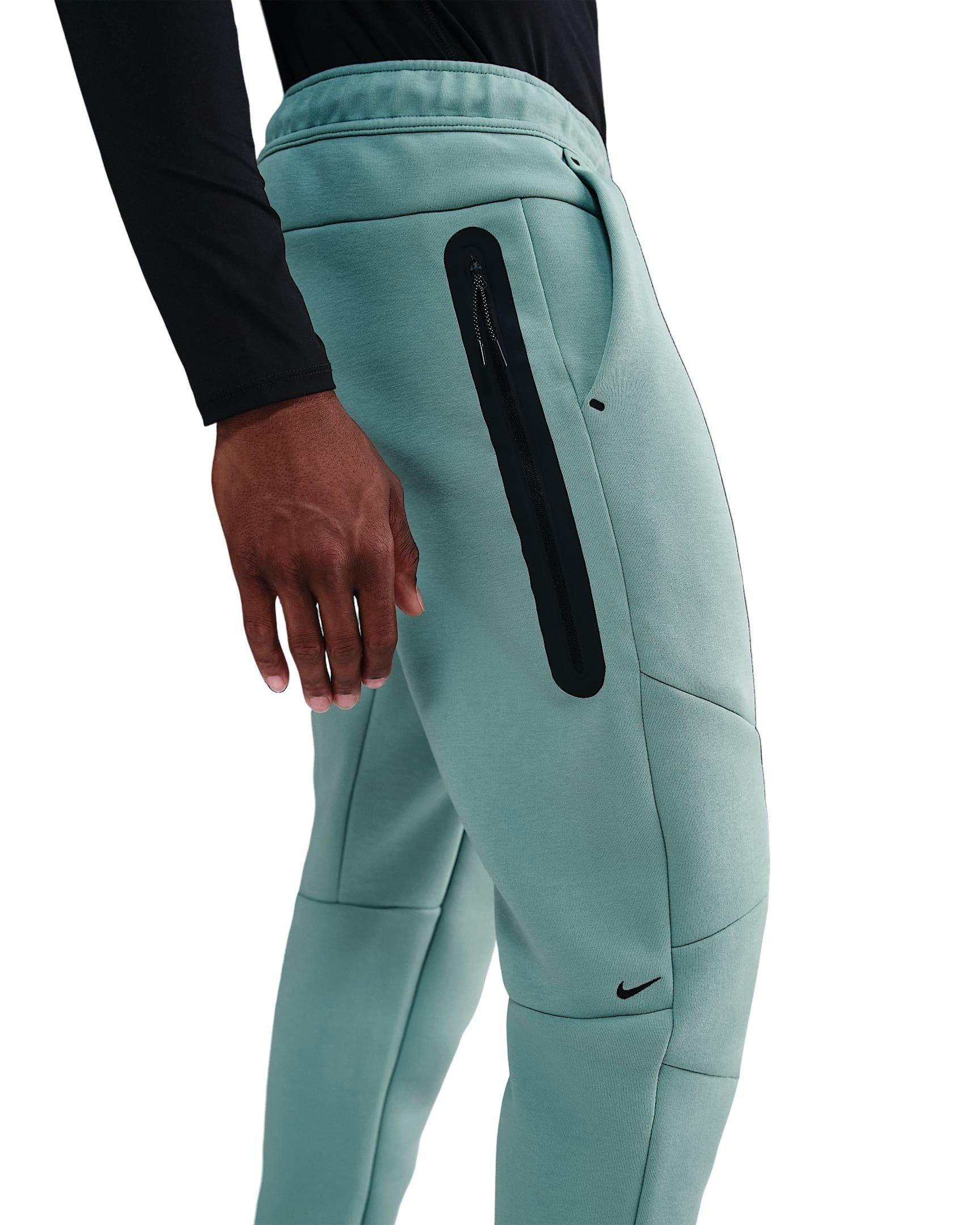 Nike Men's Tech Fleece Joggers - GREEN Thumbnail View 4