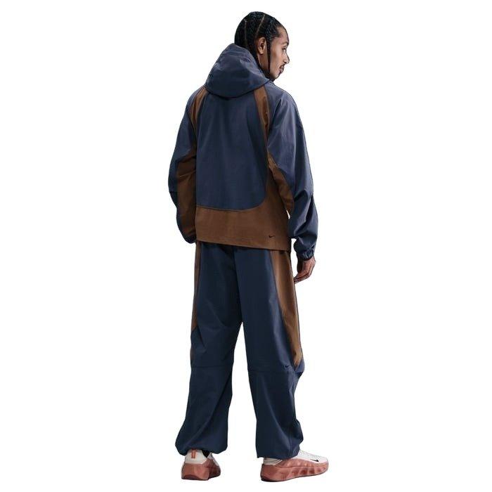 Nike Men's Tech Dri-FIT Woven Color-Block Oversized Pants - BLUE/BROWN Thumbnail View 2