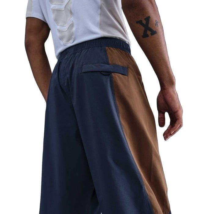 Nike Men's Tech Dri-FIT Woven Color-Block Oversized Pants - BLUE/BROWN Thumbnail View 4