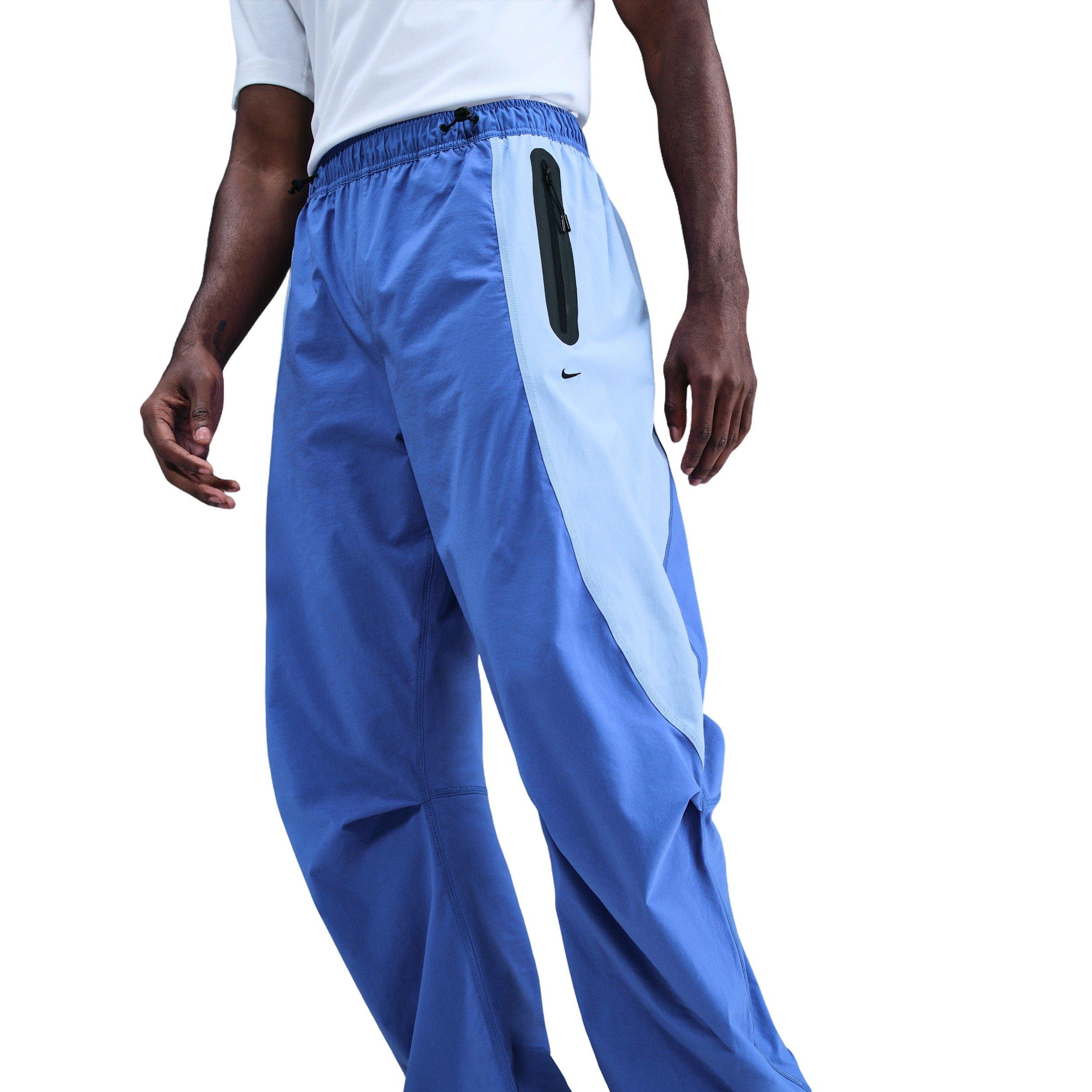 Nike Men's Tech Dri-FIT Woven Color-Block Oversized Pants - BLUE Thumbnail View 1