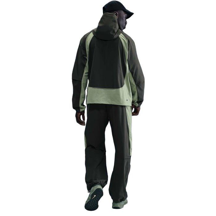 Nike Men's Tech Dri-FIT Woven Color-Block Oversized Pants - GREEN Thumbnail View 2