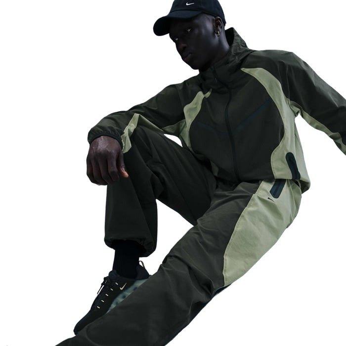 Nike Men's Tech Dri-FIT Woven Color-Block Oversized Pants - GREEN Thumbnail View 6