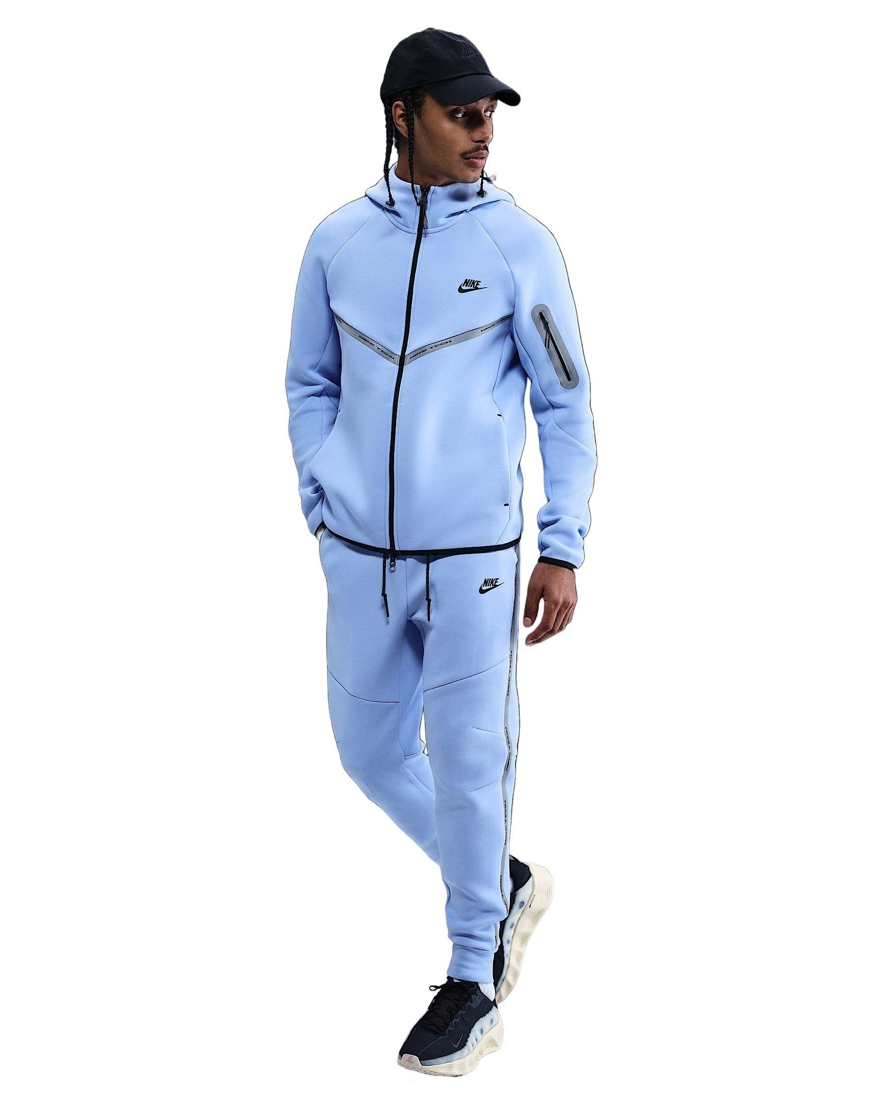 Nike Men's Tech Fleece Joggers with Reflective Accents - BLUE Thumbnail View 1