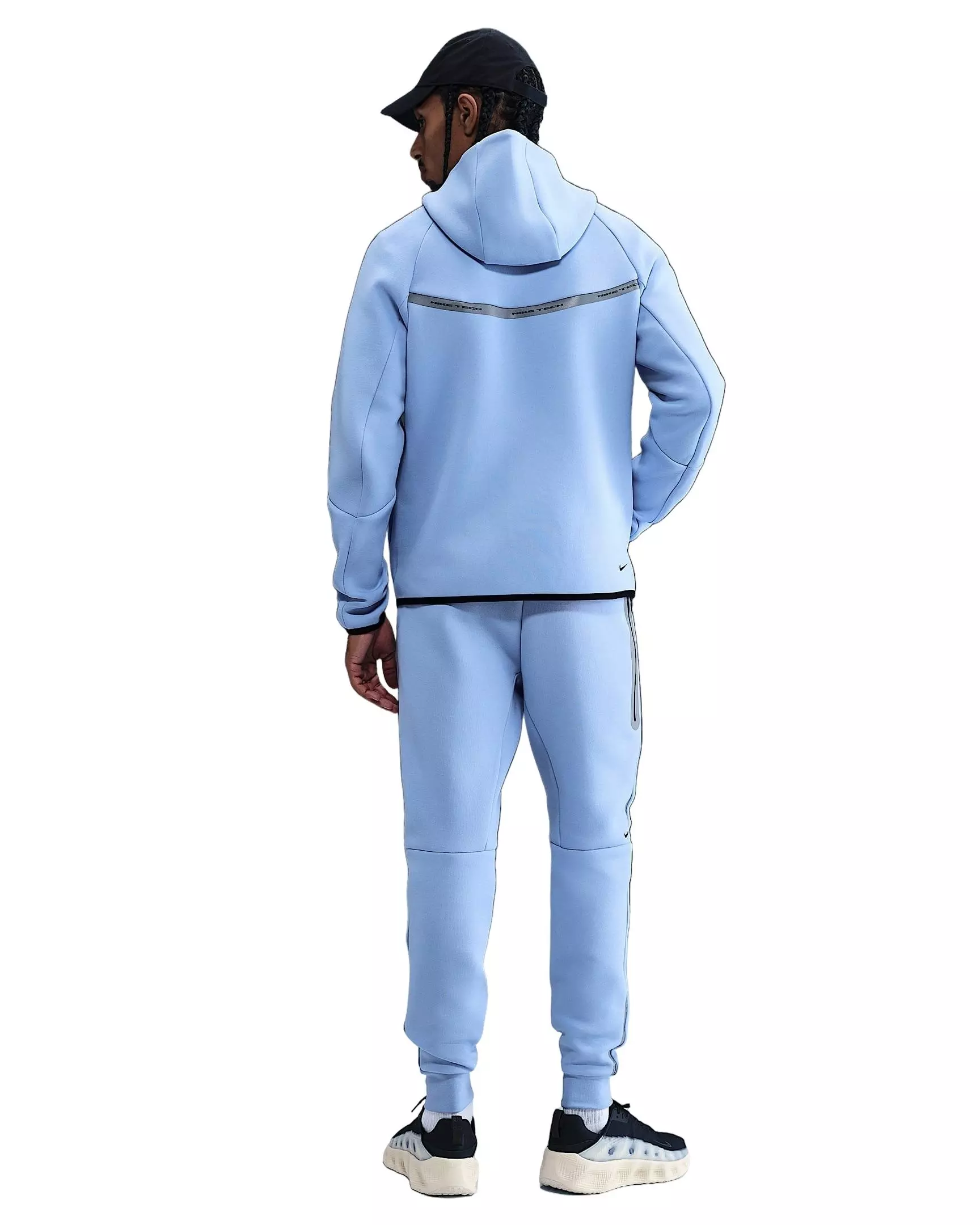 Nike Men's Tech Fleece Joggers with Reflective Accents - BLUE
