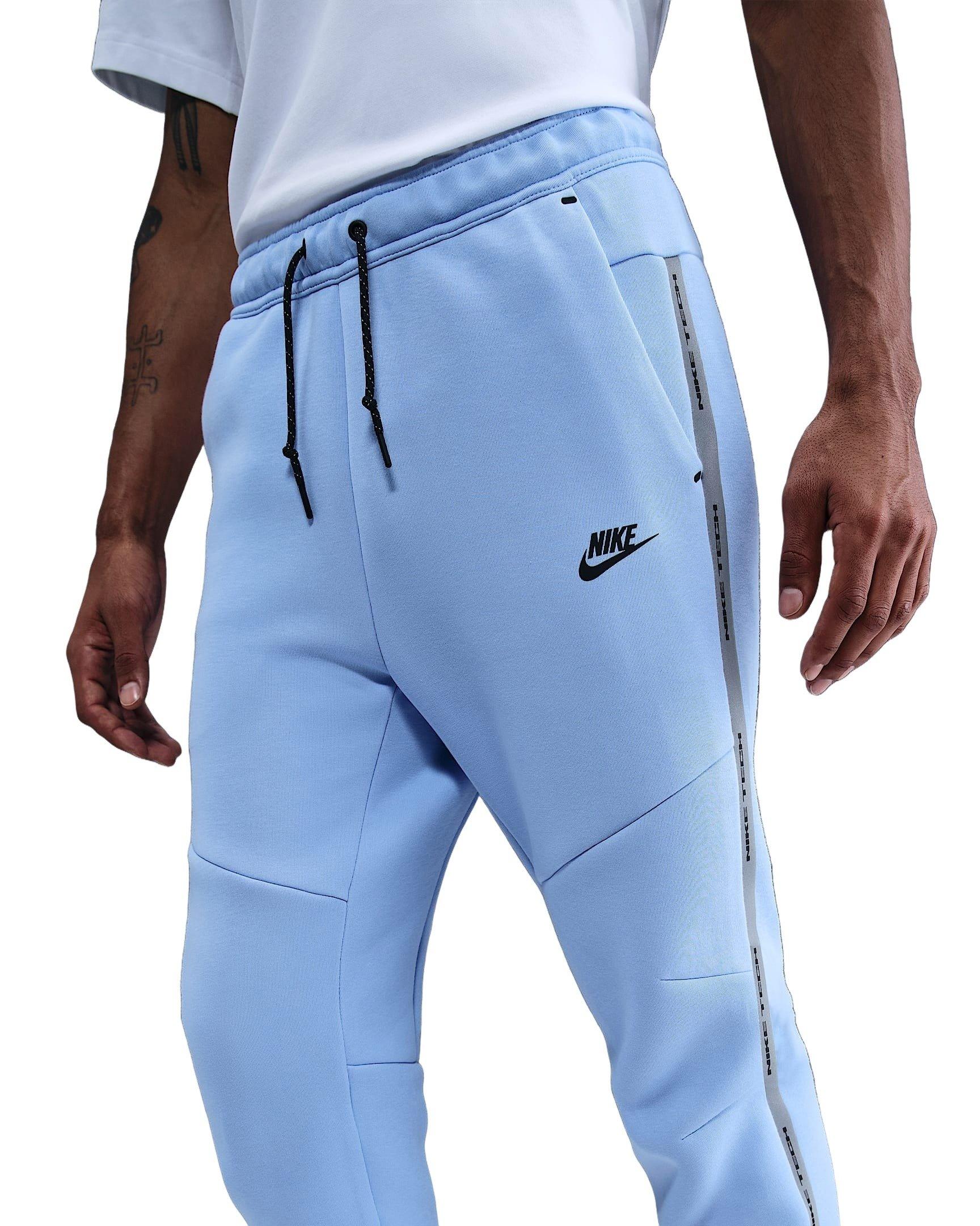 Nike Men's Tech Fleece Joggers with Reflective Accents - BLUE Thumbnail View 3
