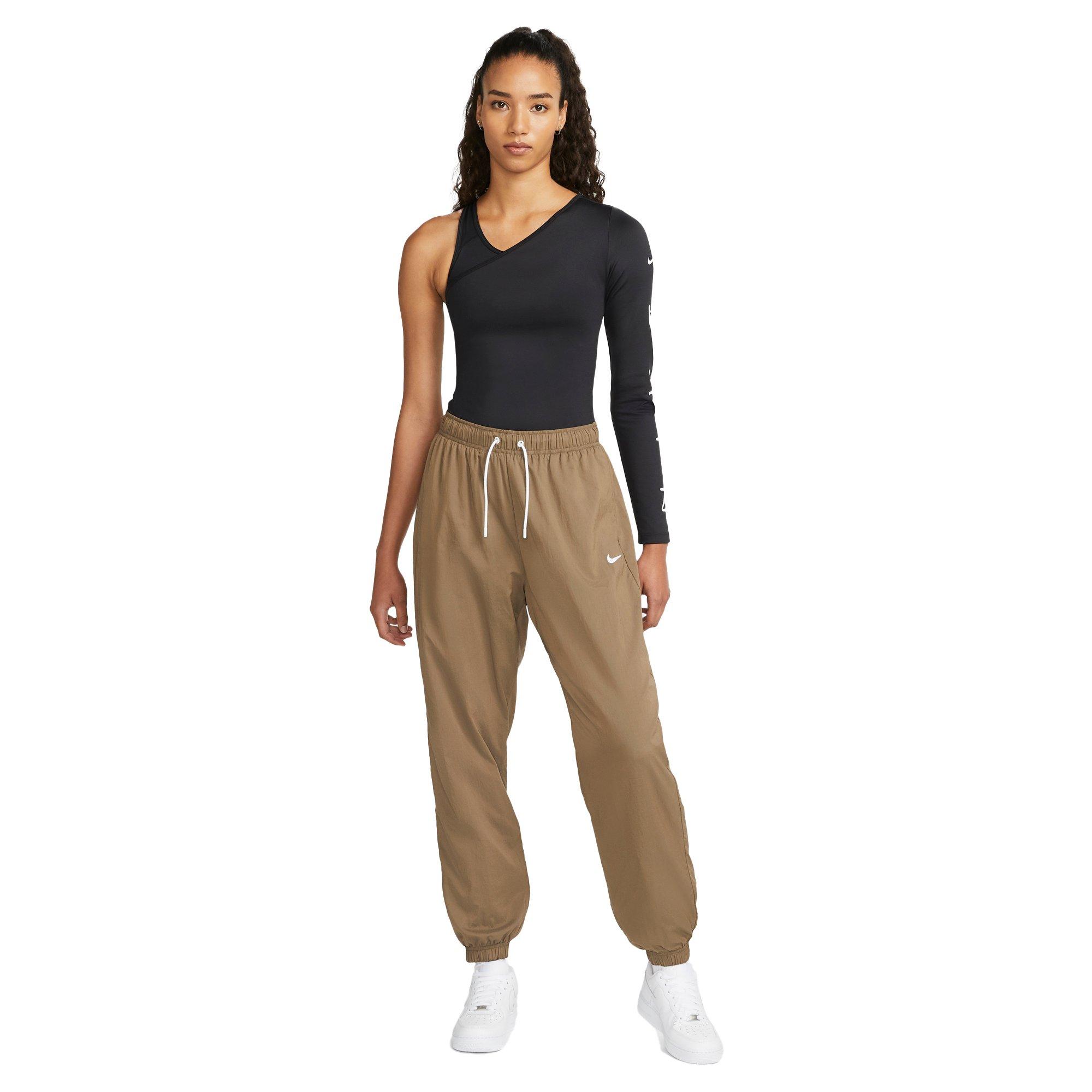 Nike Women's Sportswear Oversized Woven Joggers - BROWN Thumbnail View 4