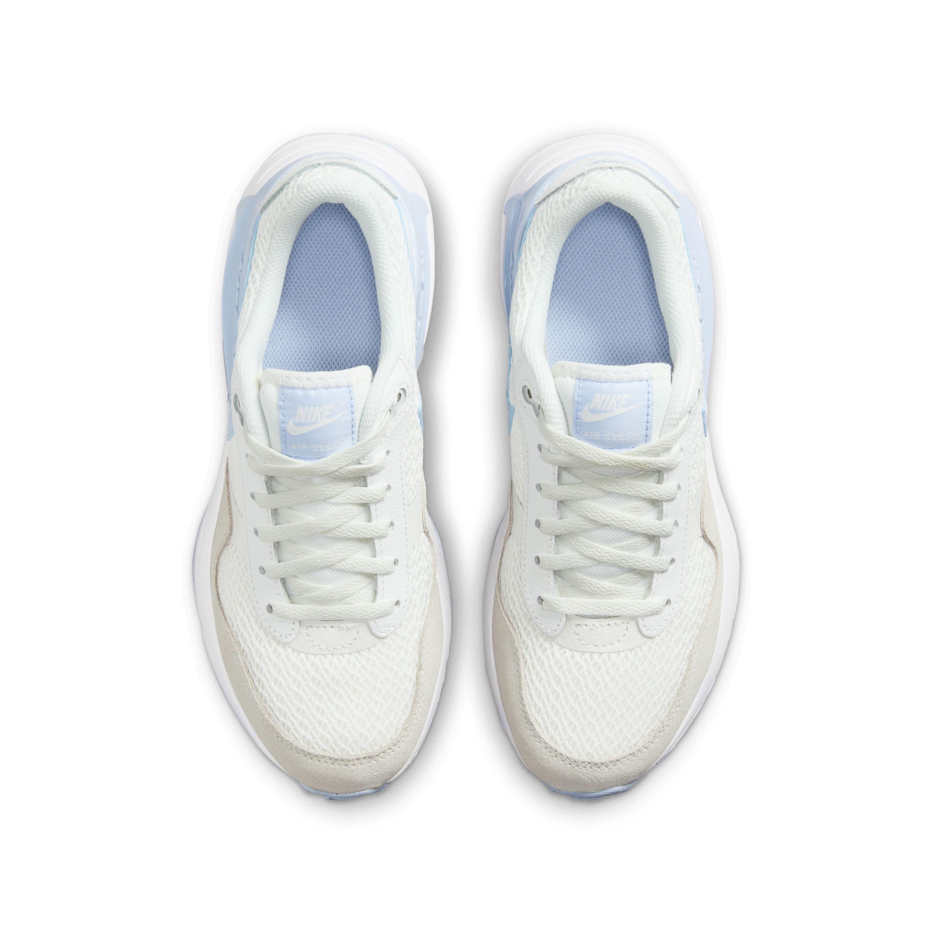 Nike Air Max SYSTM Grade School Girls' "Summit White/Cobalt Bliss/White" Shoe
