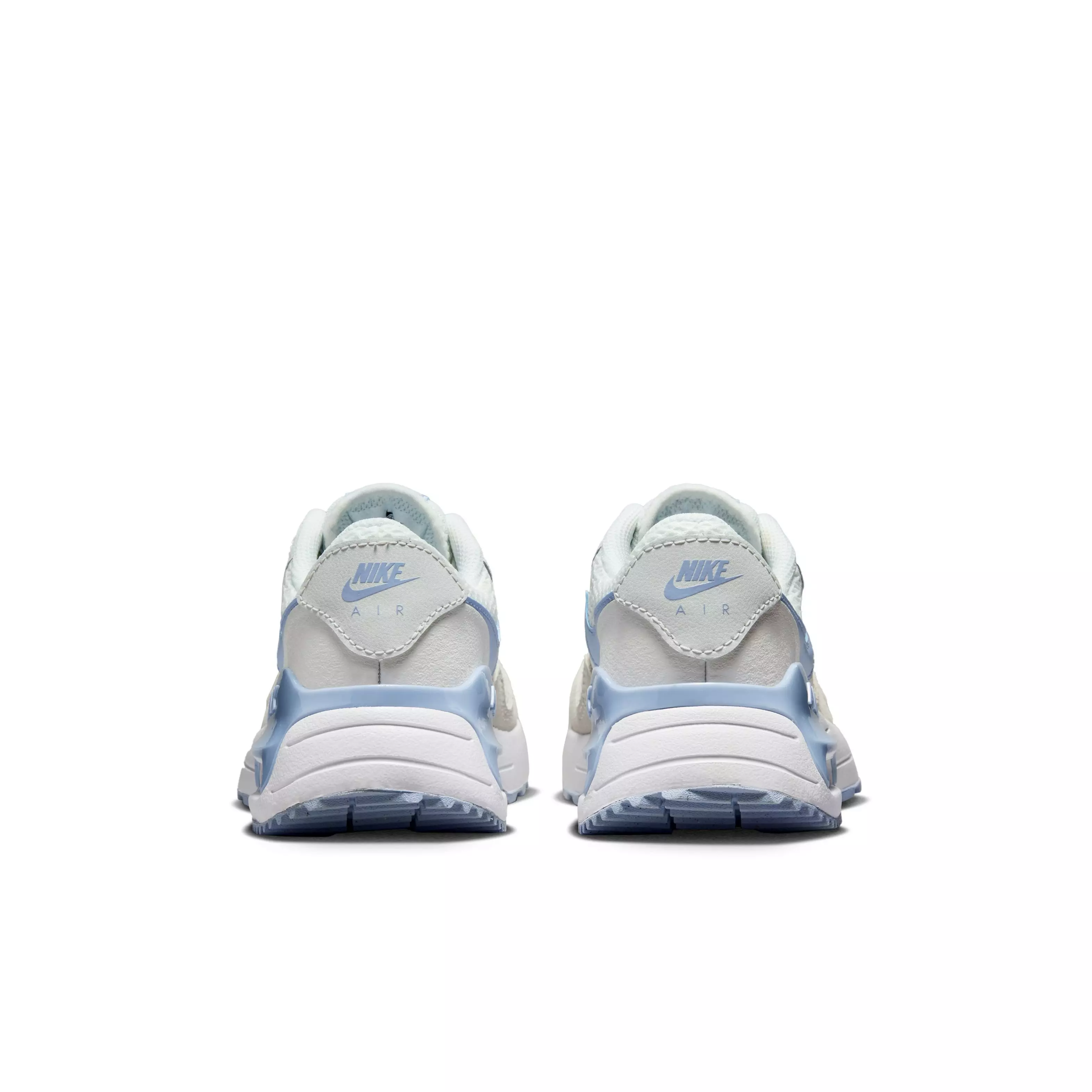 Nike Air Max SYSTM "Summit White/Cobalt Bliss/White" Grade School Girls' Shoe - WHITE/COBALT/WHITE