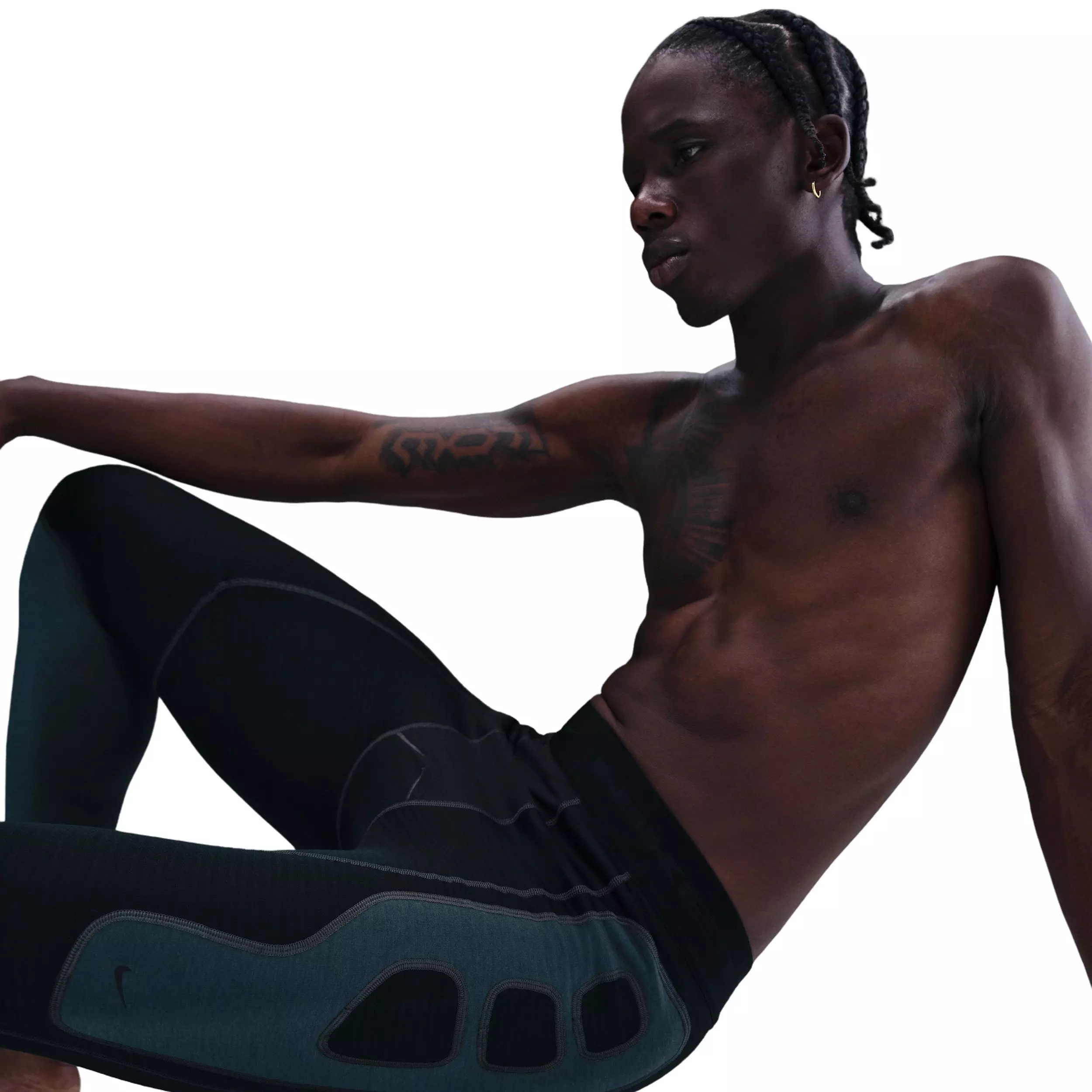 Nike Men's Tech Therma-FIT Base Layer Tights - BLACK