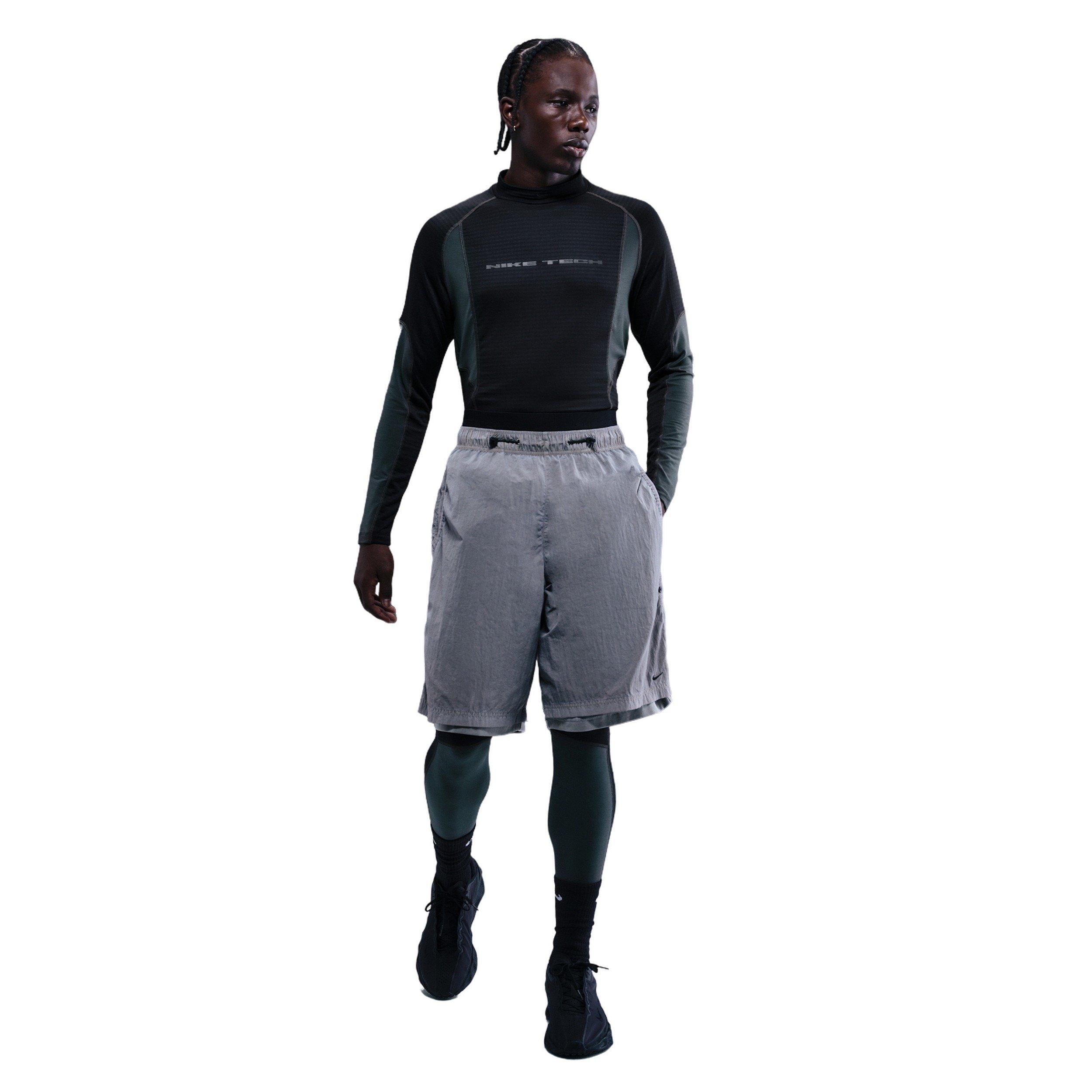 Nike Men's Tech Therma-FIT Base Layer Tights - BLACK Thumbnail View 6