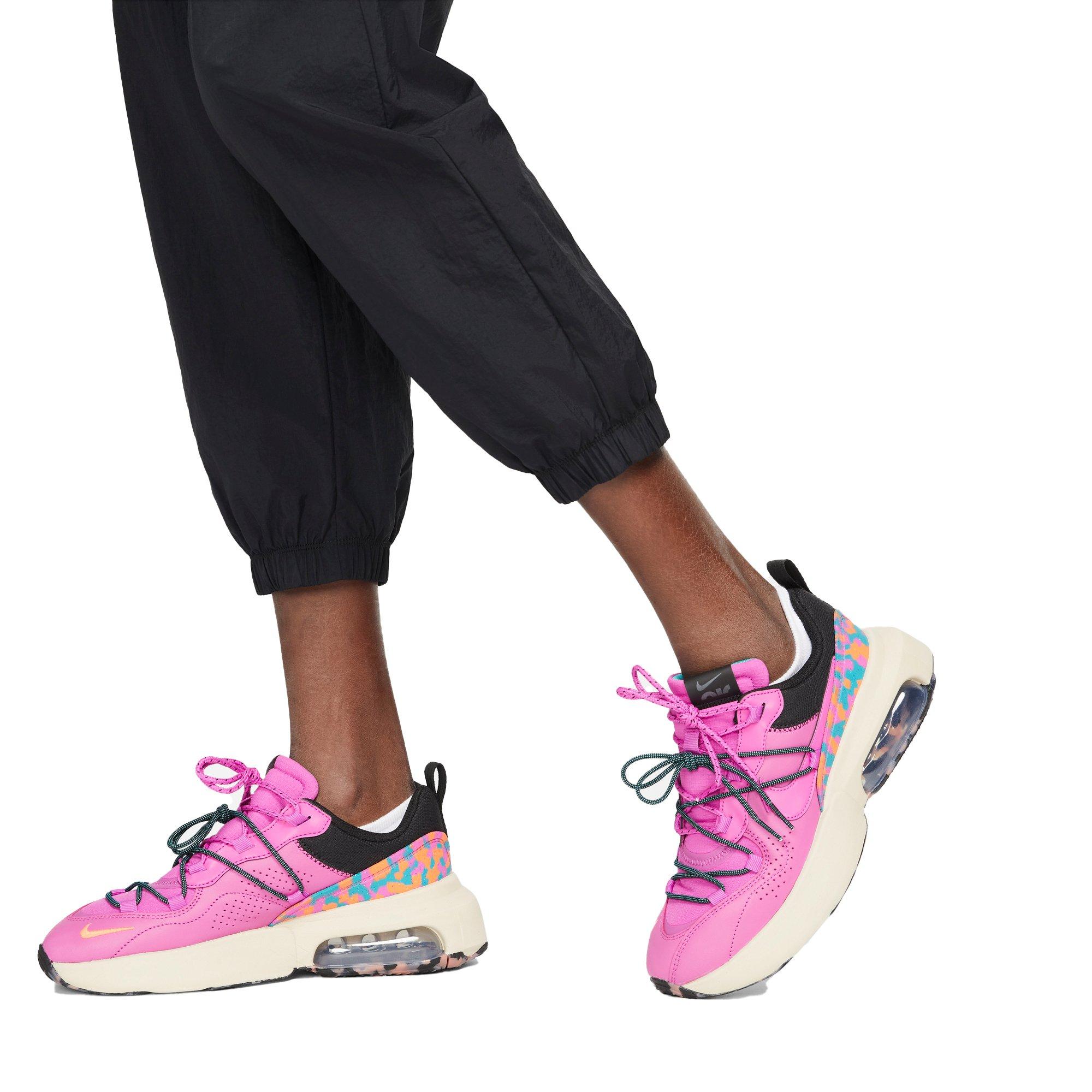 Nike Women's Sportswear Essential Easy Woven Mid-Rise Pants - BLACK Thumbnail View 4