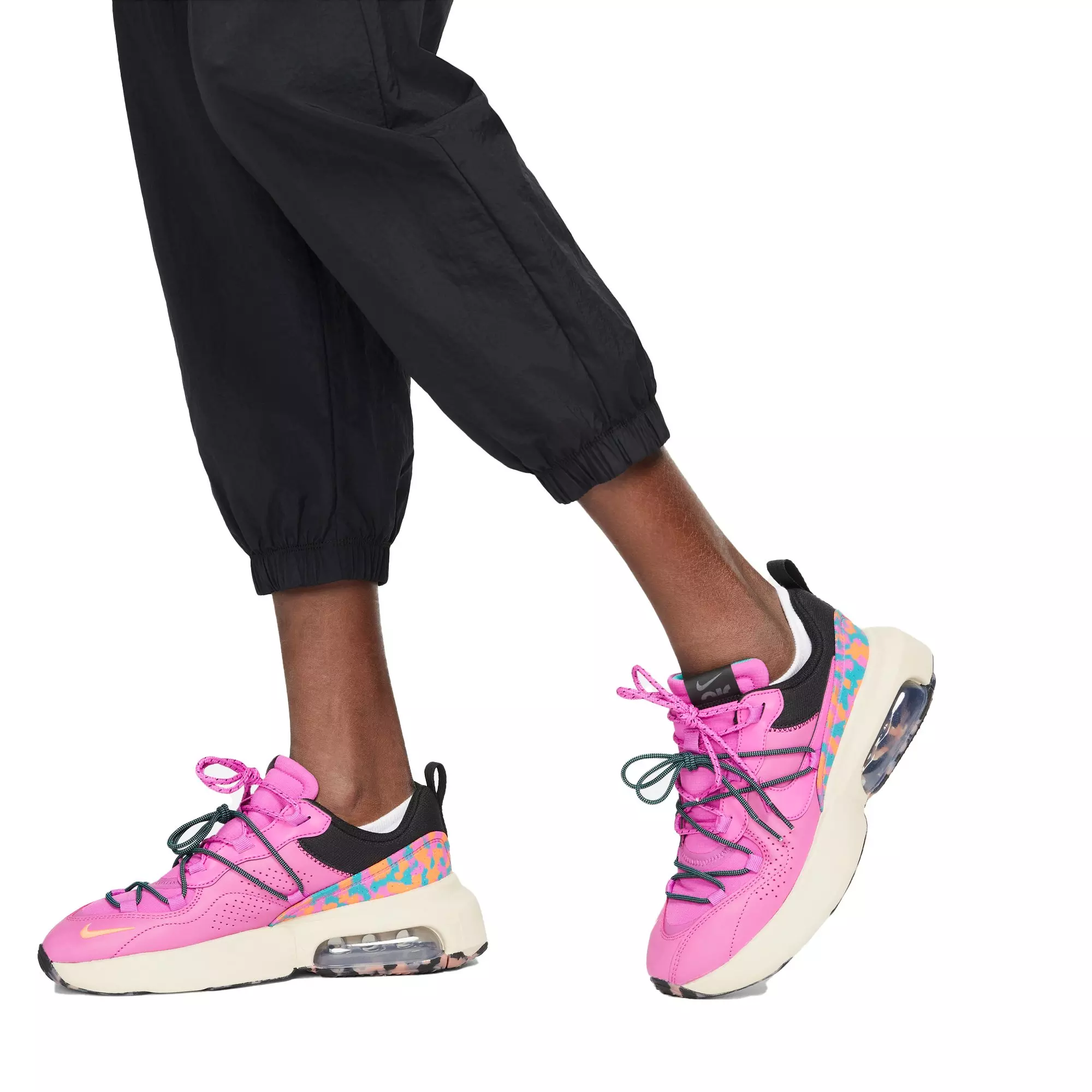 Nike Women's Sportswear Essential Easy Woven Mid-Rise Pants - BLACK