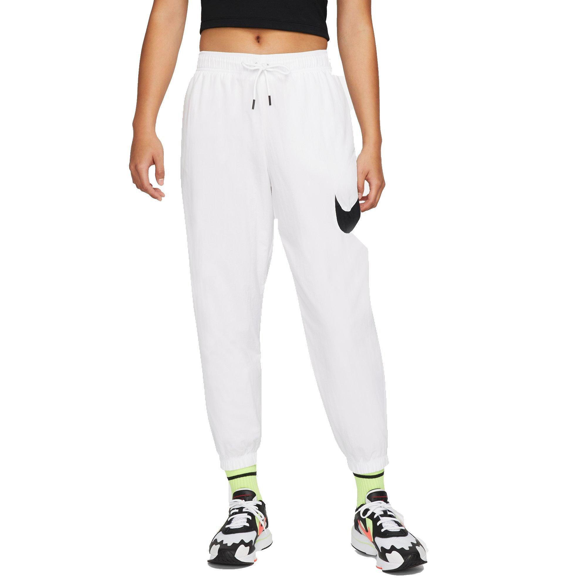 Nike Women's Sportswear Essential Easy Woven Mid-Rise Pants - BLACK Thumbnail View 1