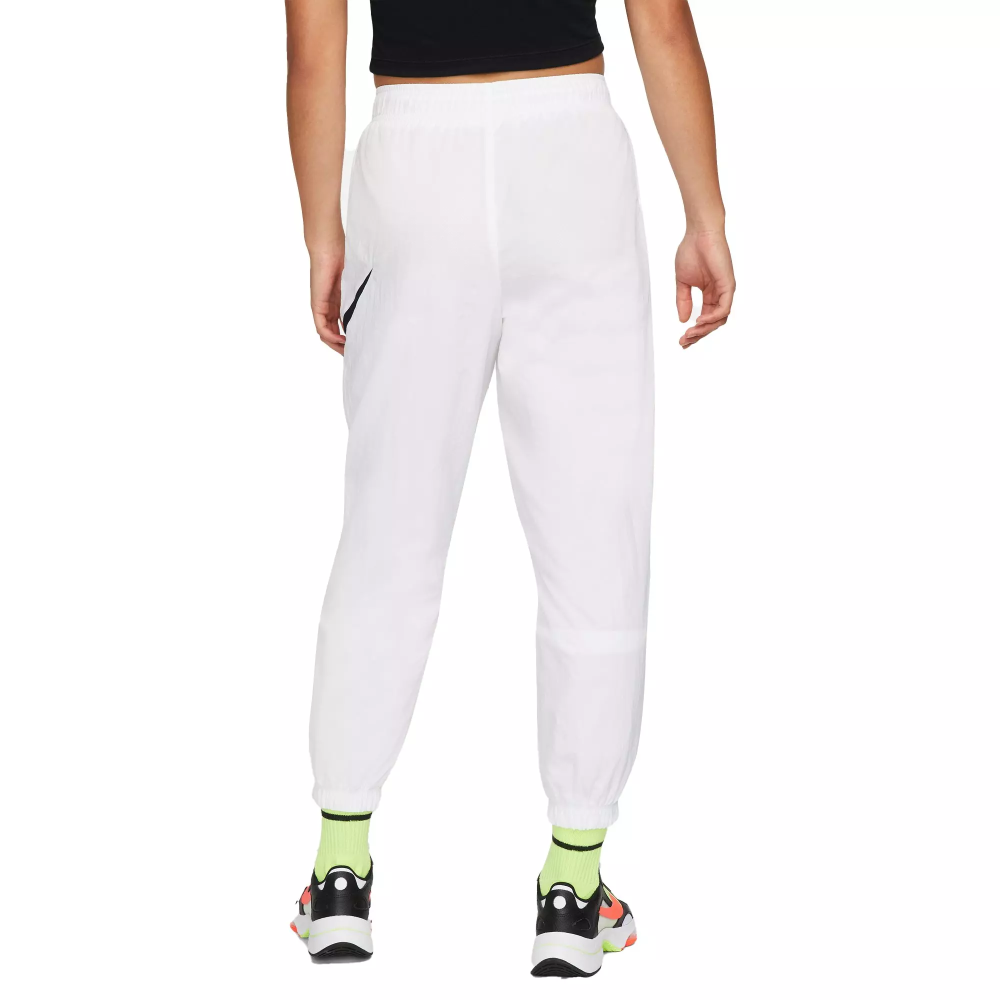 Nike Women's Sportswear Essential Easy Woven Mid-Rise Pants - BLACK