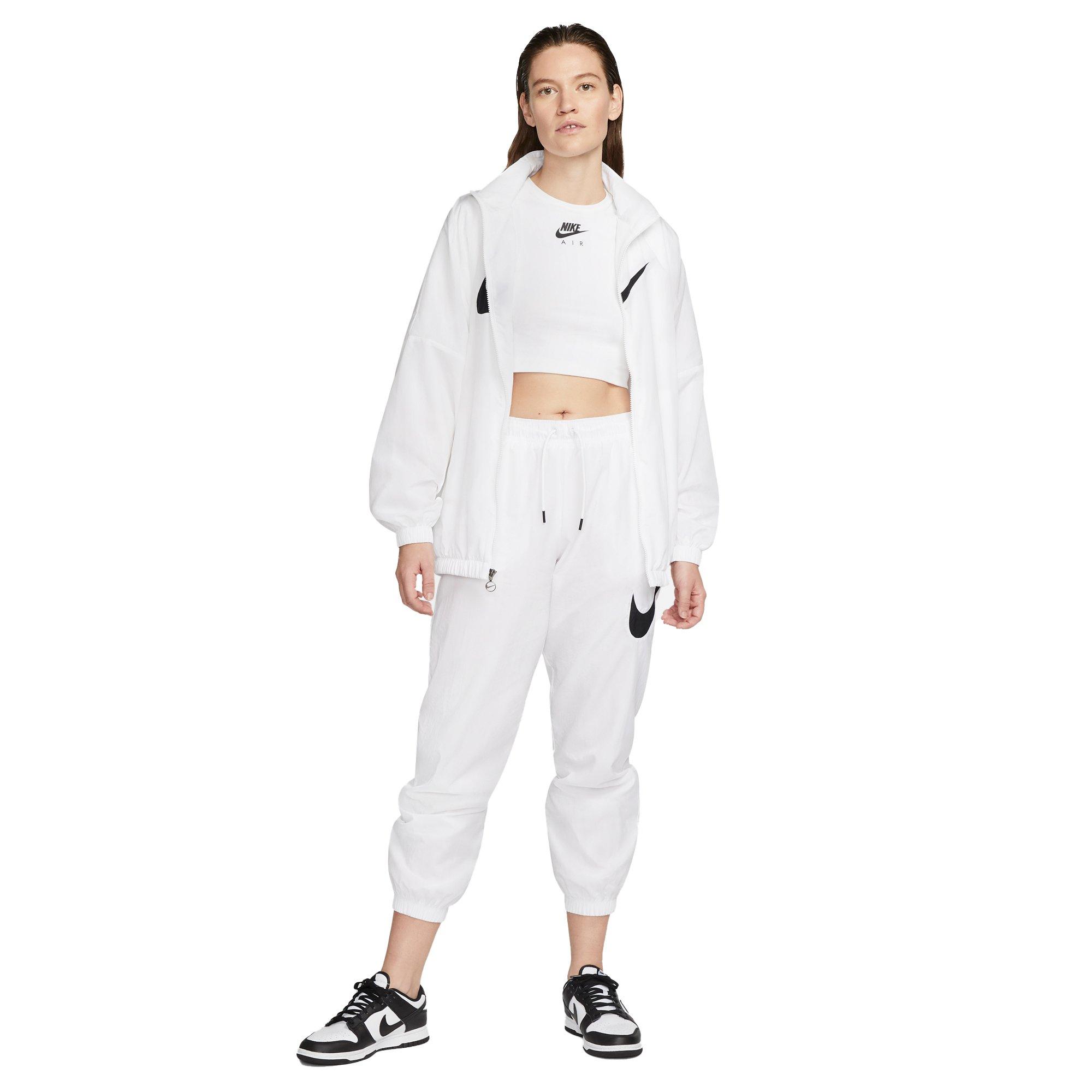 Nike Women's Sportswear Essential Easy Woven Mid-Rise Pants - BLACK Thumbnail View 3