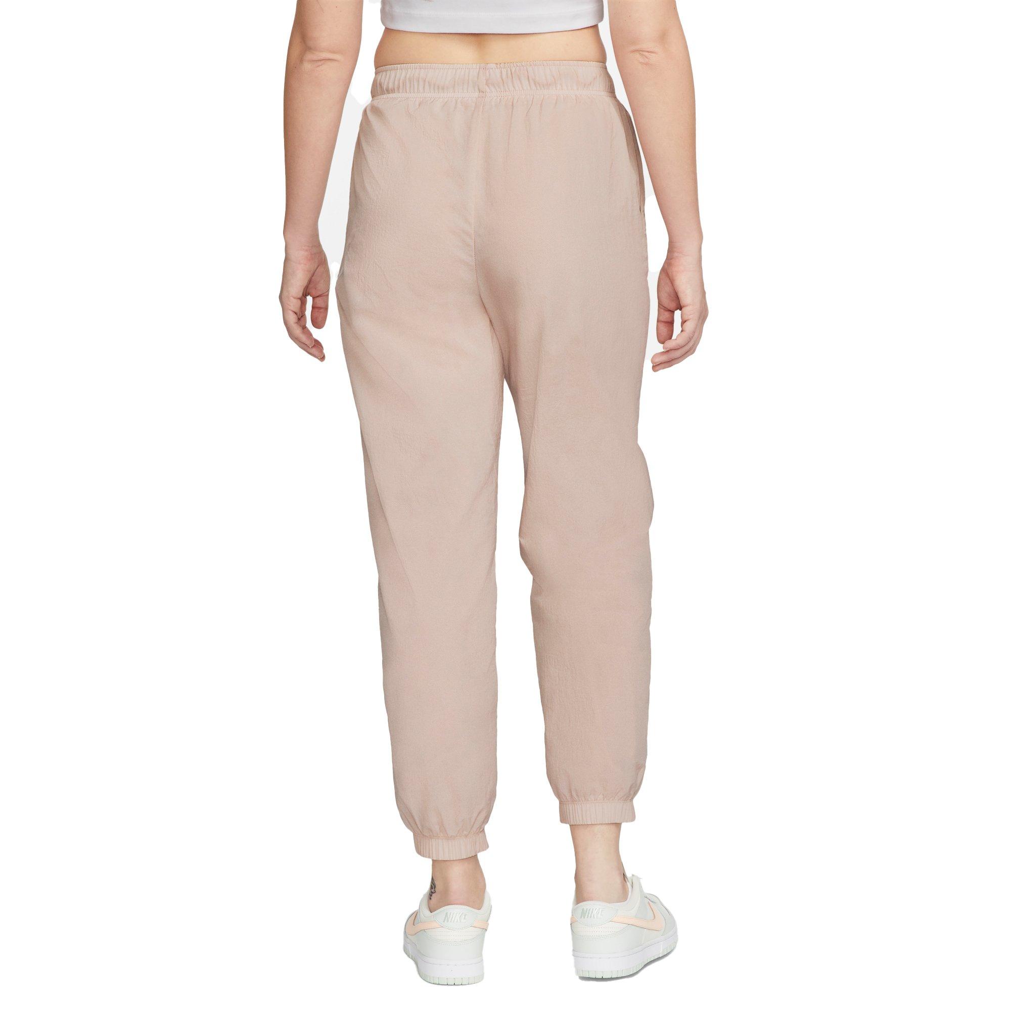 Nike Women's Sportswear Essential Easy Woven Mid-Rise Pants - PINK Thumbnail View 2