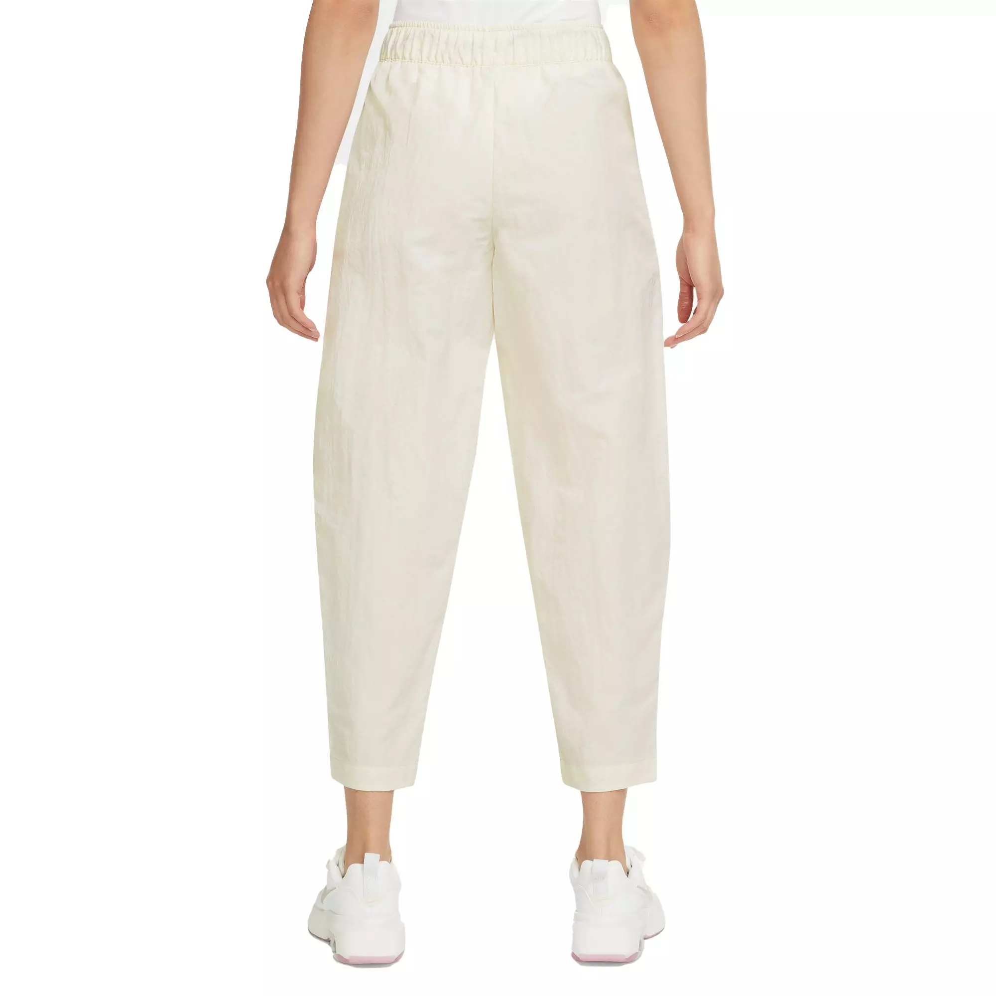 Nike Women's Sportswear Swoosh Woven High-Rise Pants - GREY