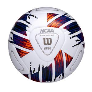 Wilson NCAA Vivido Soccer Ball-White/Orange/Purple