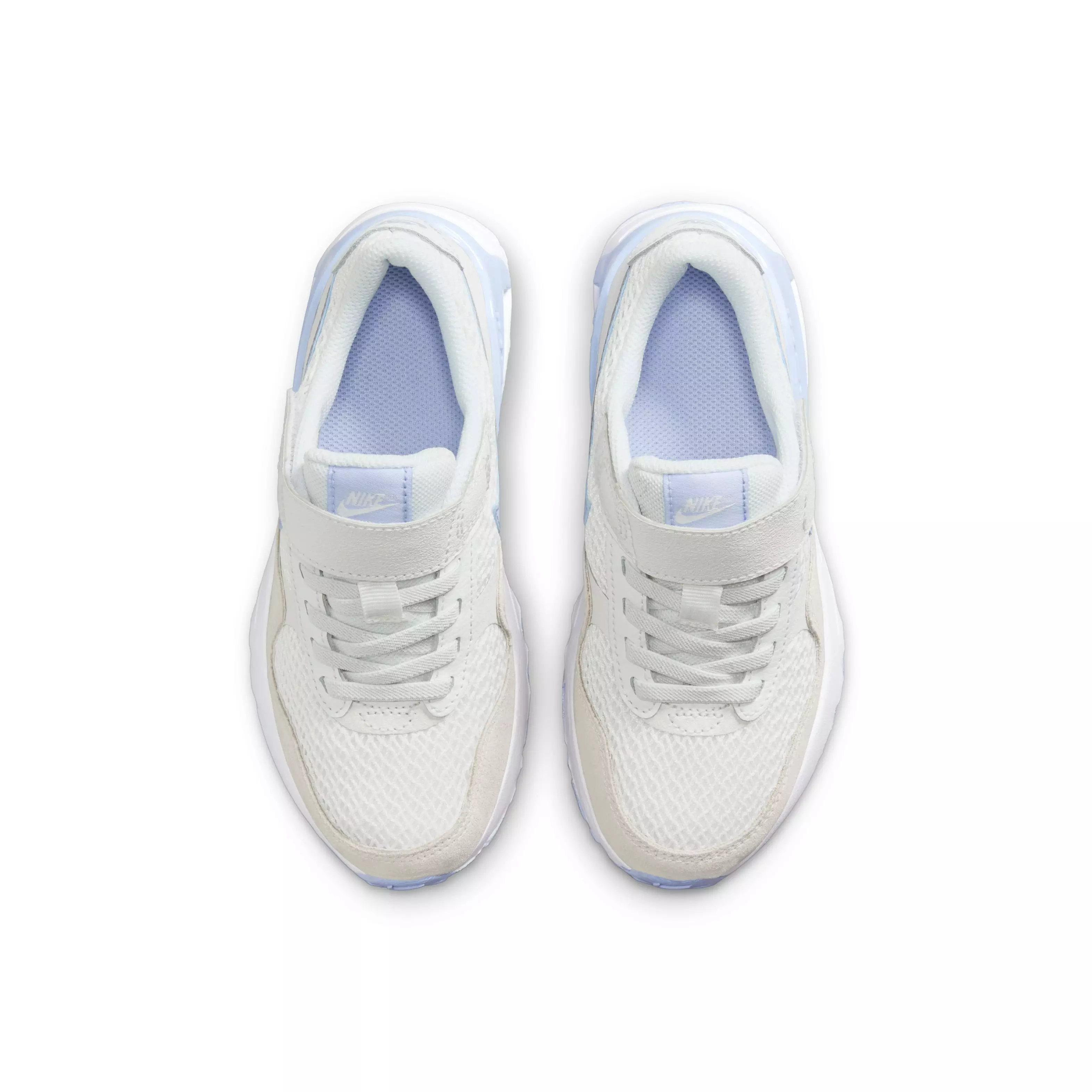 Nike Air Max SYSTM "Summit White/Cobalt Bliss/White" Preschool Girls' Shoe - WHITE/COBALT/WHITE