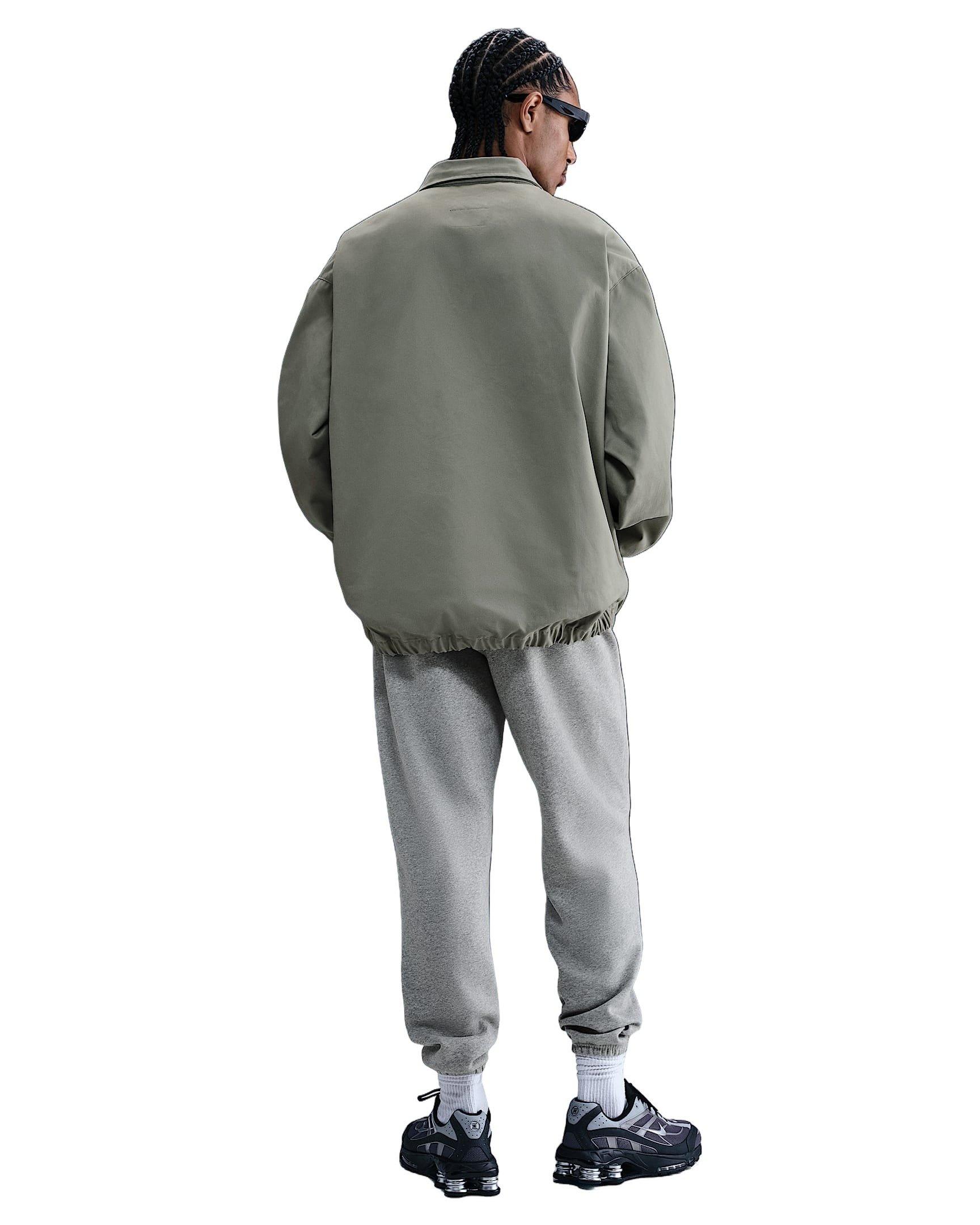 Nike Men's Club Cuffed Brushed Fleece Pants - Grey - GREY Thumbnail View 5