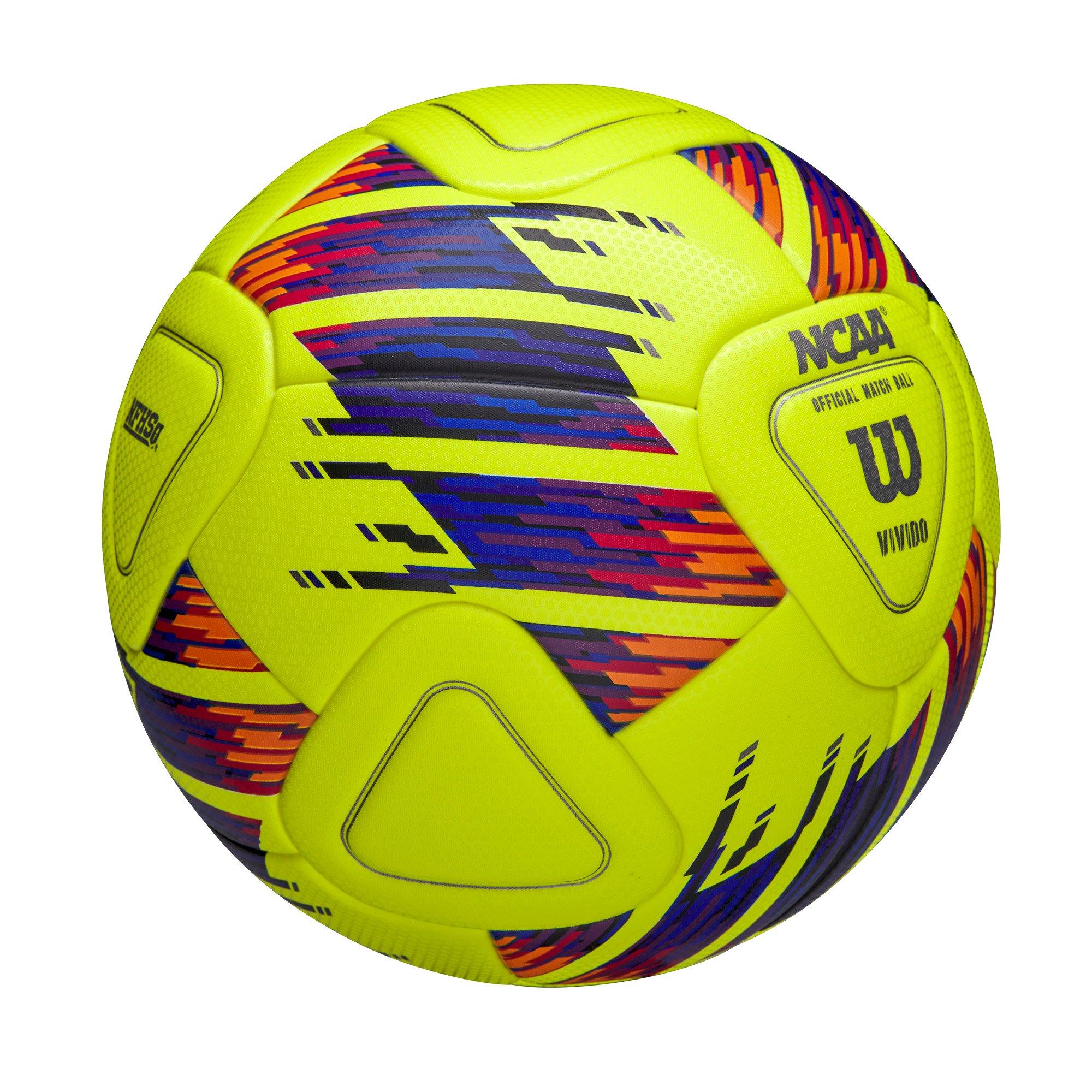 Wilson NCAA Vivido Soccer Ball-Optic Yellow