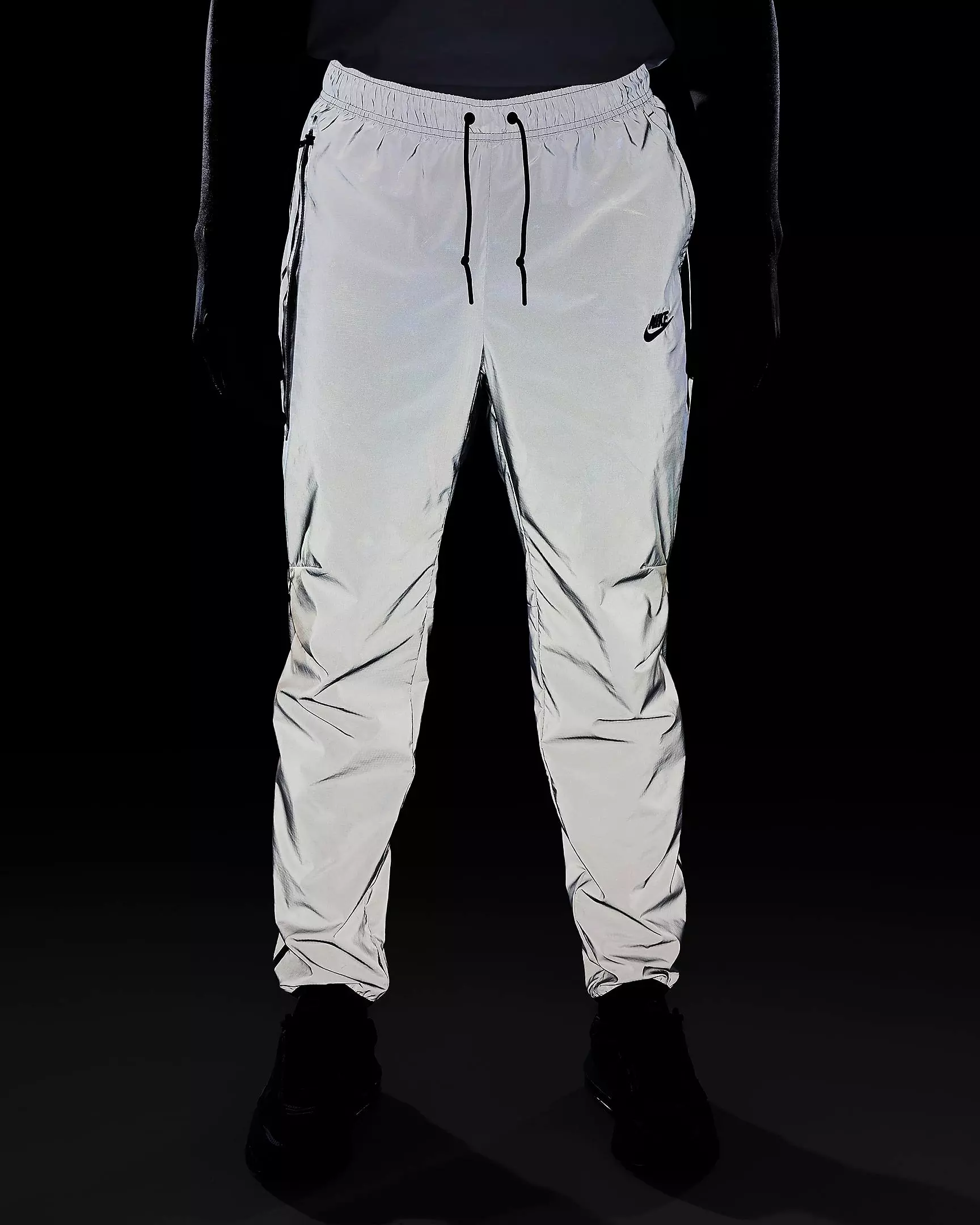 Nike Men's Tech Woven Reflective Design Pants - Grey - GREY