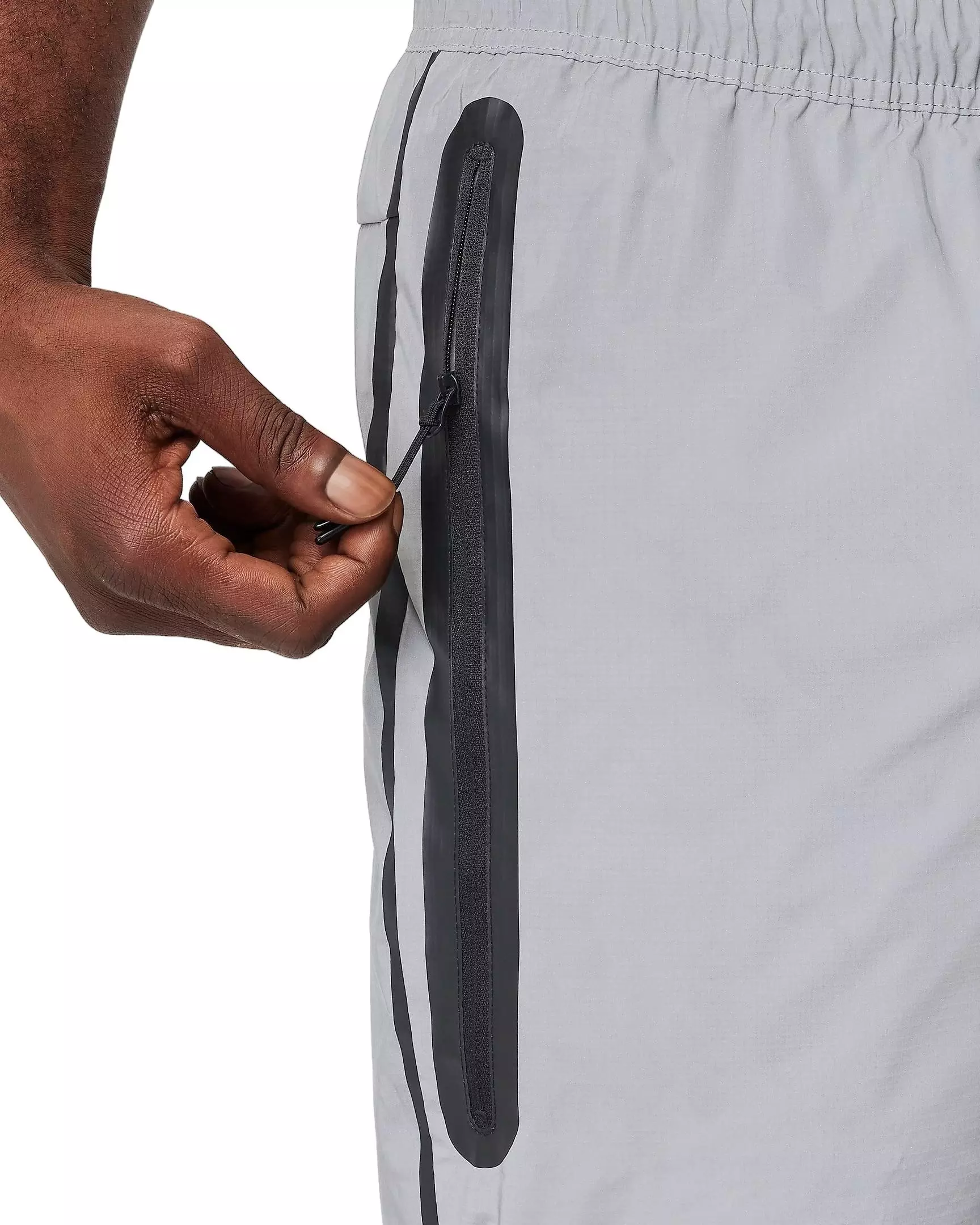 Nike Men's Tech Woven Reflective Design Pants - Grey - GREY