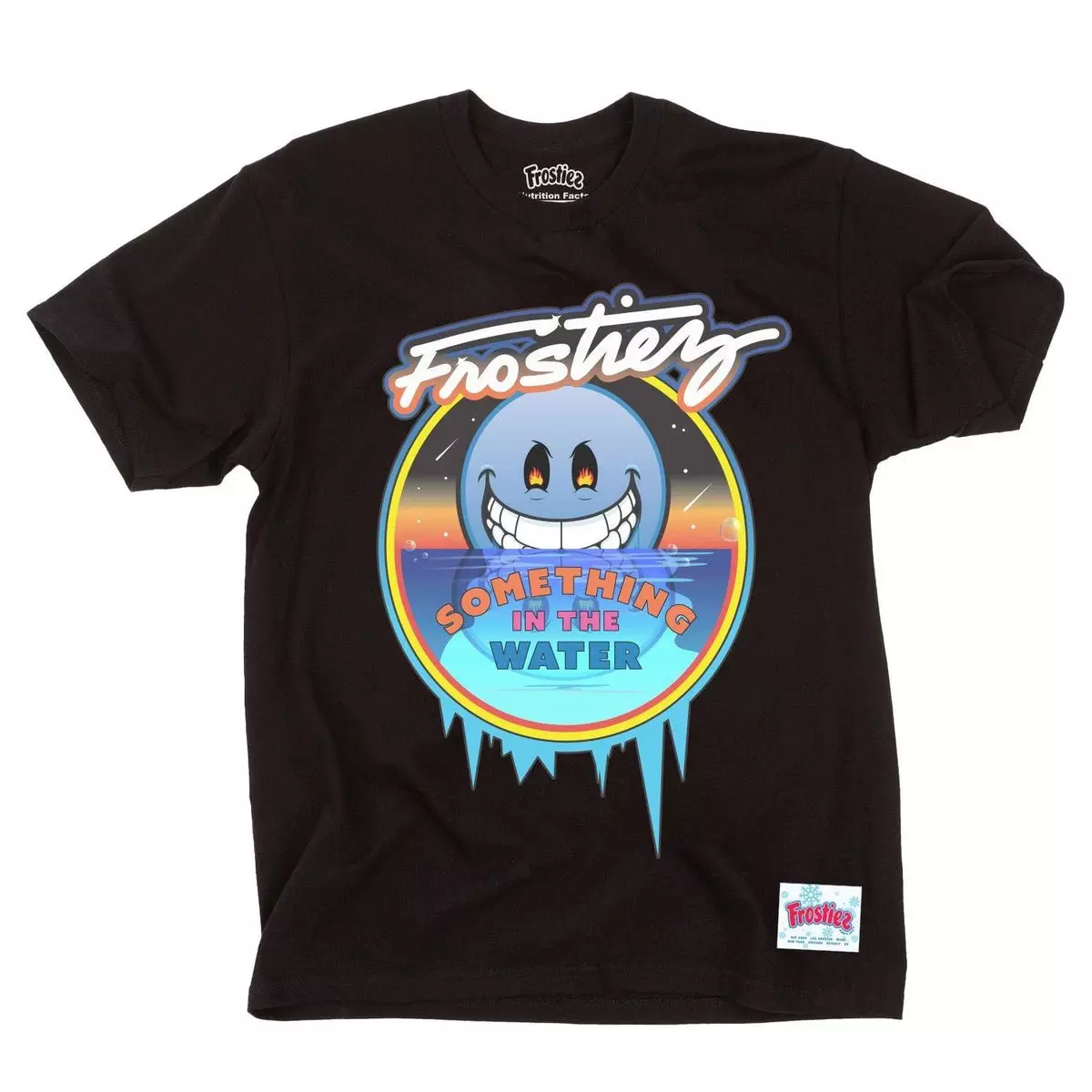 Frostiez Men's Frost Face Short Sleeve T-Shirt - Black - BLACK