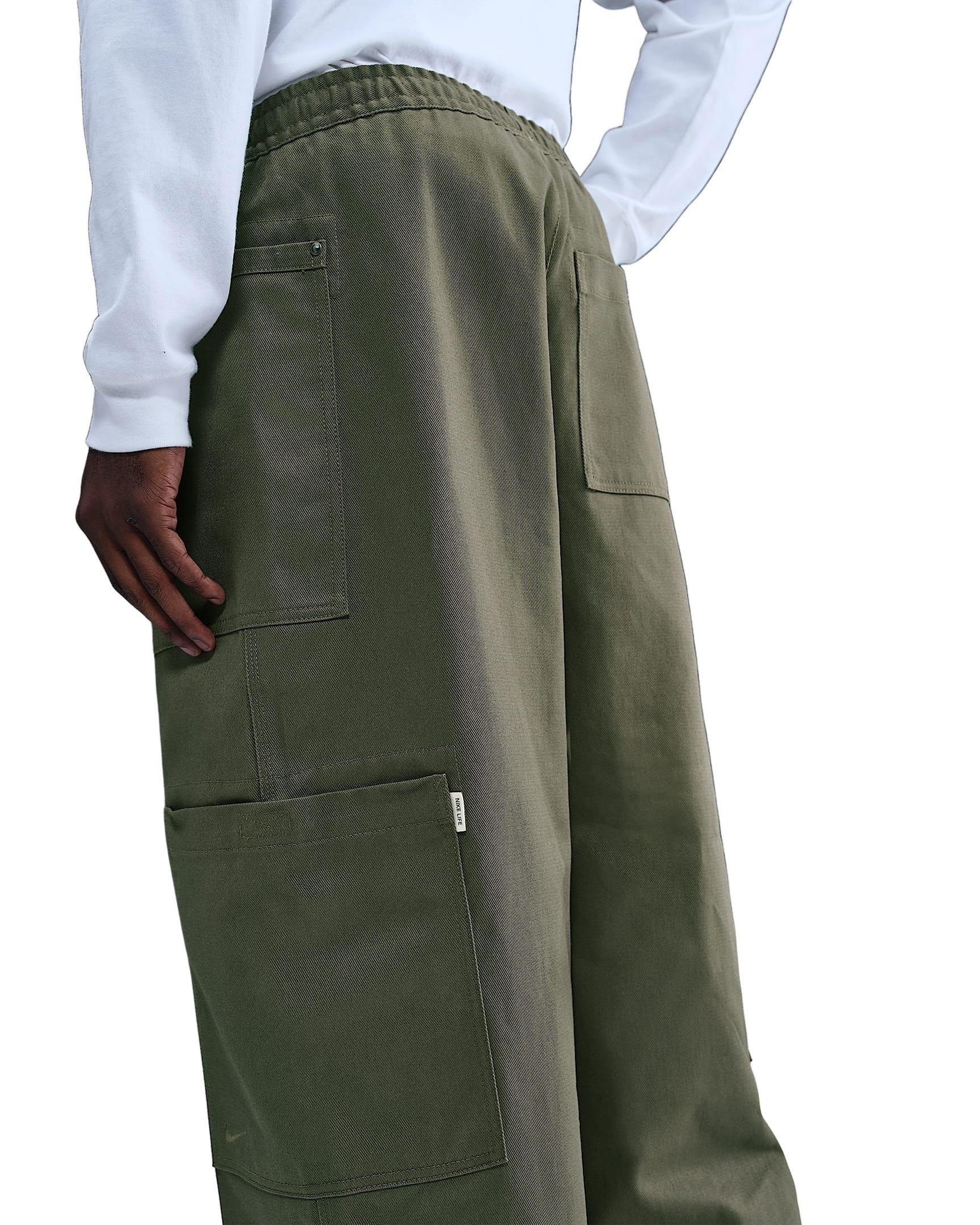Nike Men's Life Utility Pants - Green - GREEN Thumbnail View 4