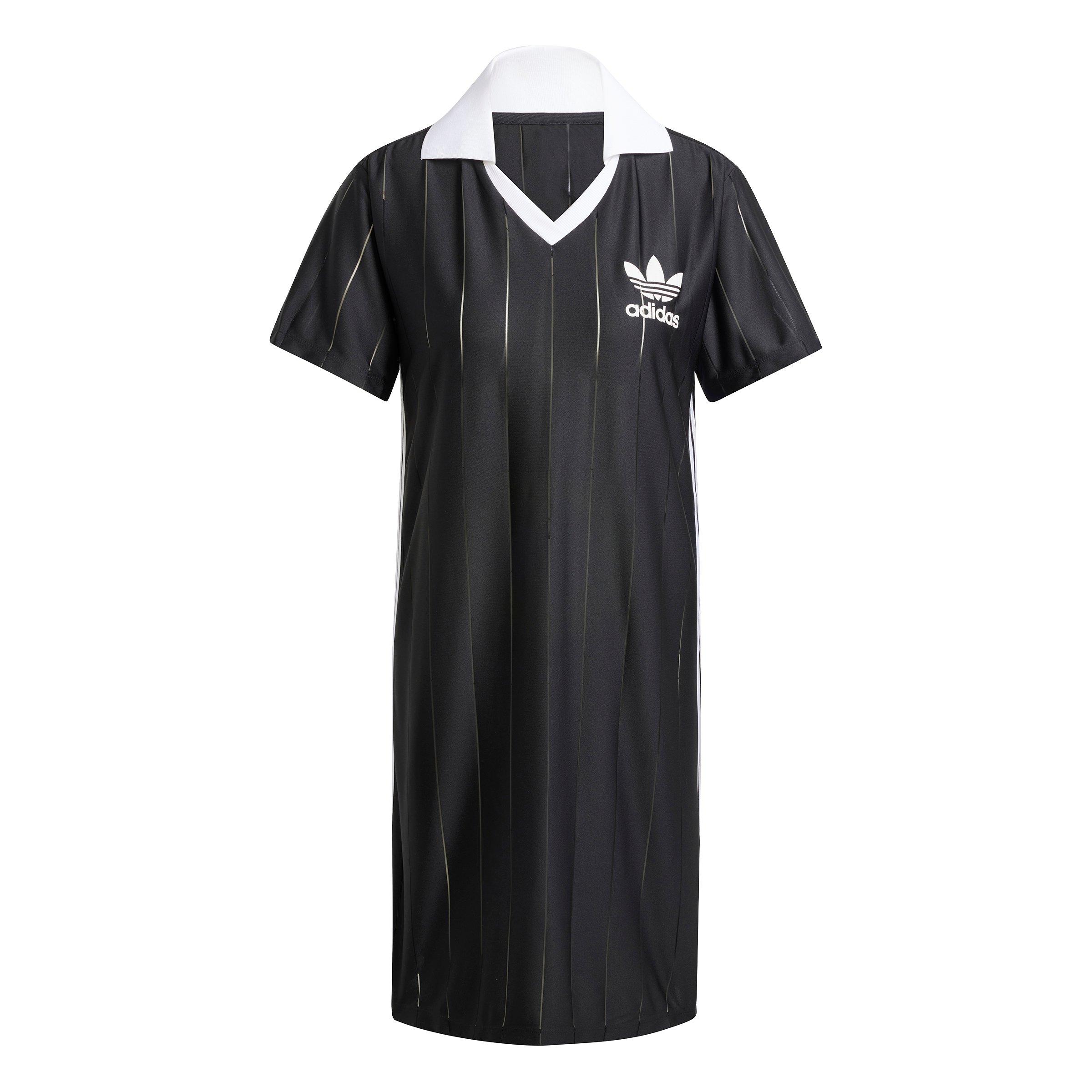 関税送料込♪adidas/3STRIPES PINSTRIPE DRESS BLACK adidas Originals Women's Adicolor 3-Stripes Pinstripe Dress