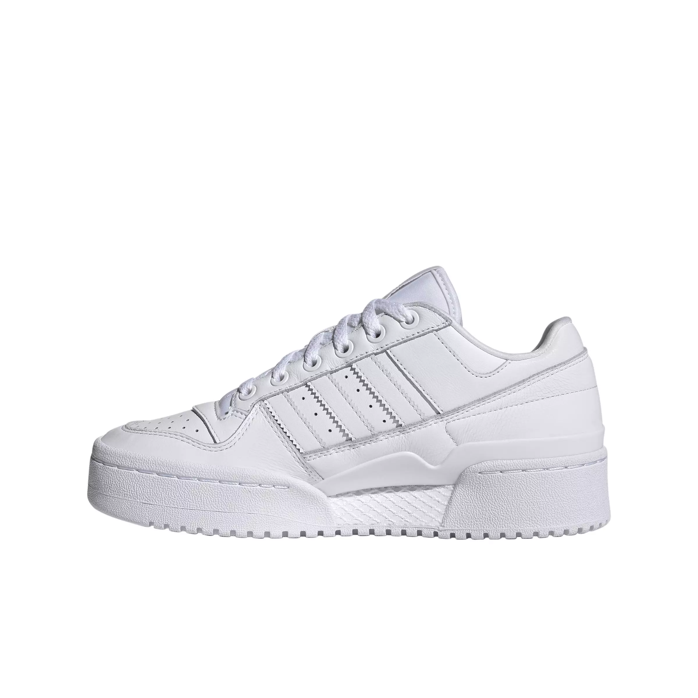 adidas Forum Bold Stripes "Ftwr White/Ftwr White/Core Black" Women's Shoe - WHITE/WHITE/BLACK
