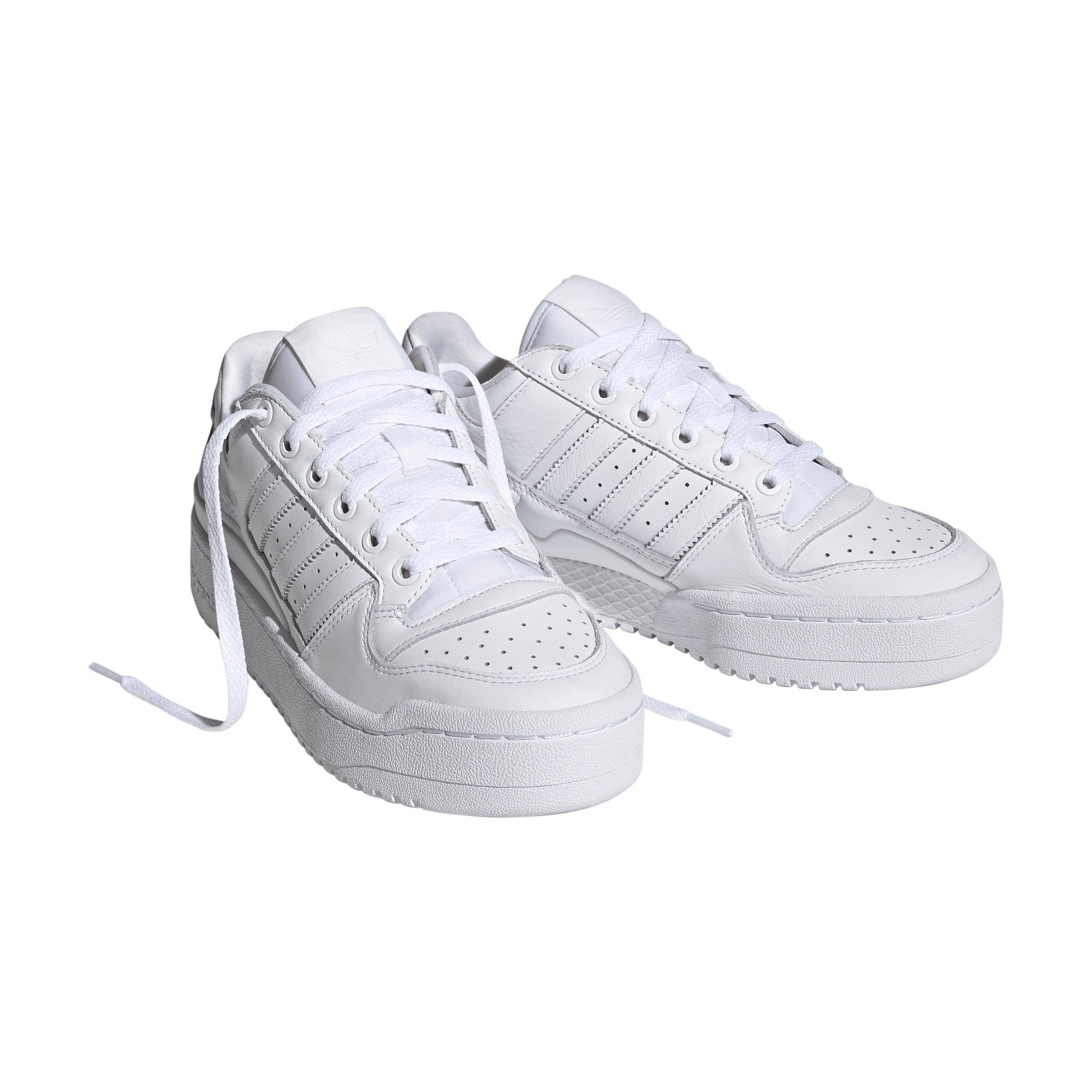 adidas Forum Bold Stripes "Ftwr White/Ftwr White/Core Black" Women's Shoe - WHITE/WHITE/BLACK Thumbnail View 3