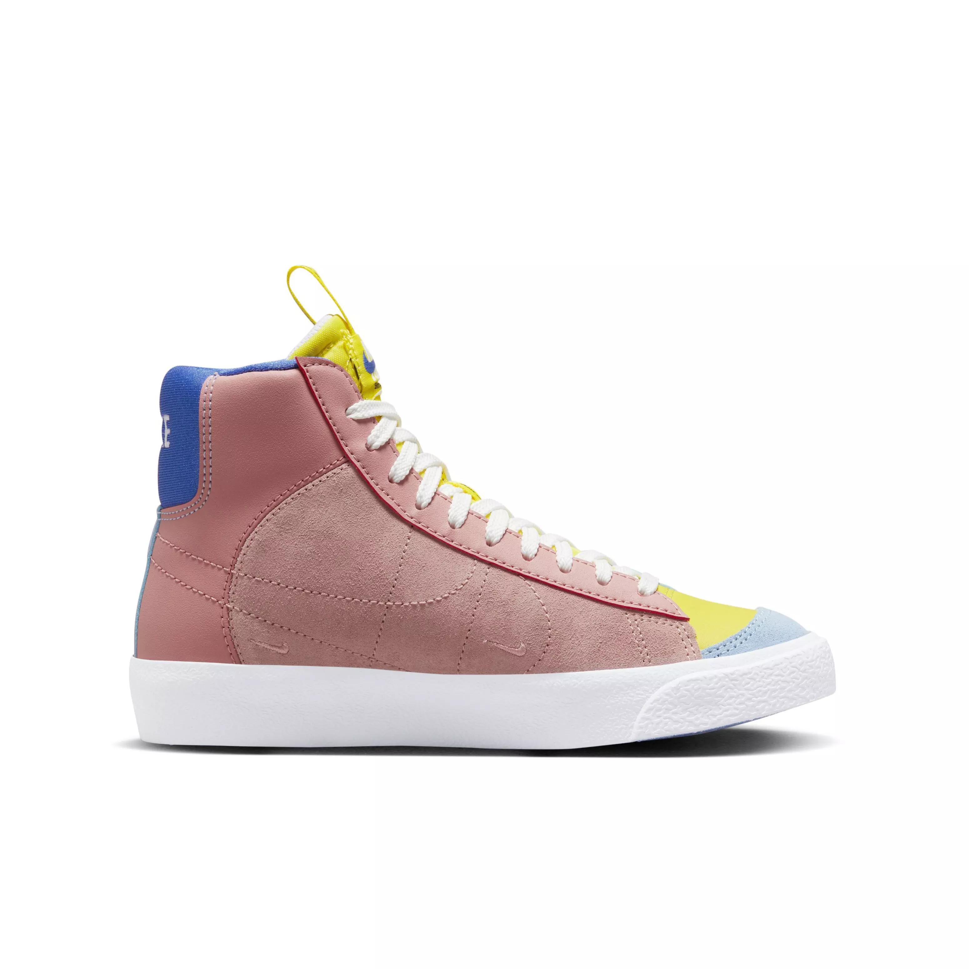 Nike Blazer Mid '77 Dance "Cobalt Bliss/Red Stardust/Opti Yellow" Grade School Boys' Shoe - COBALT/RED/YELLOW