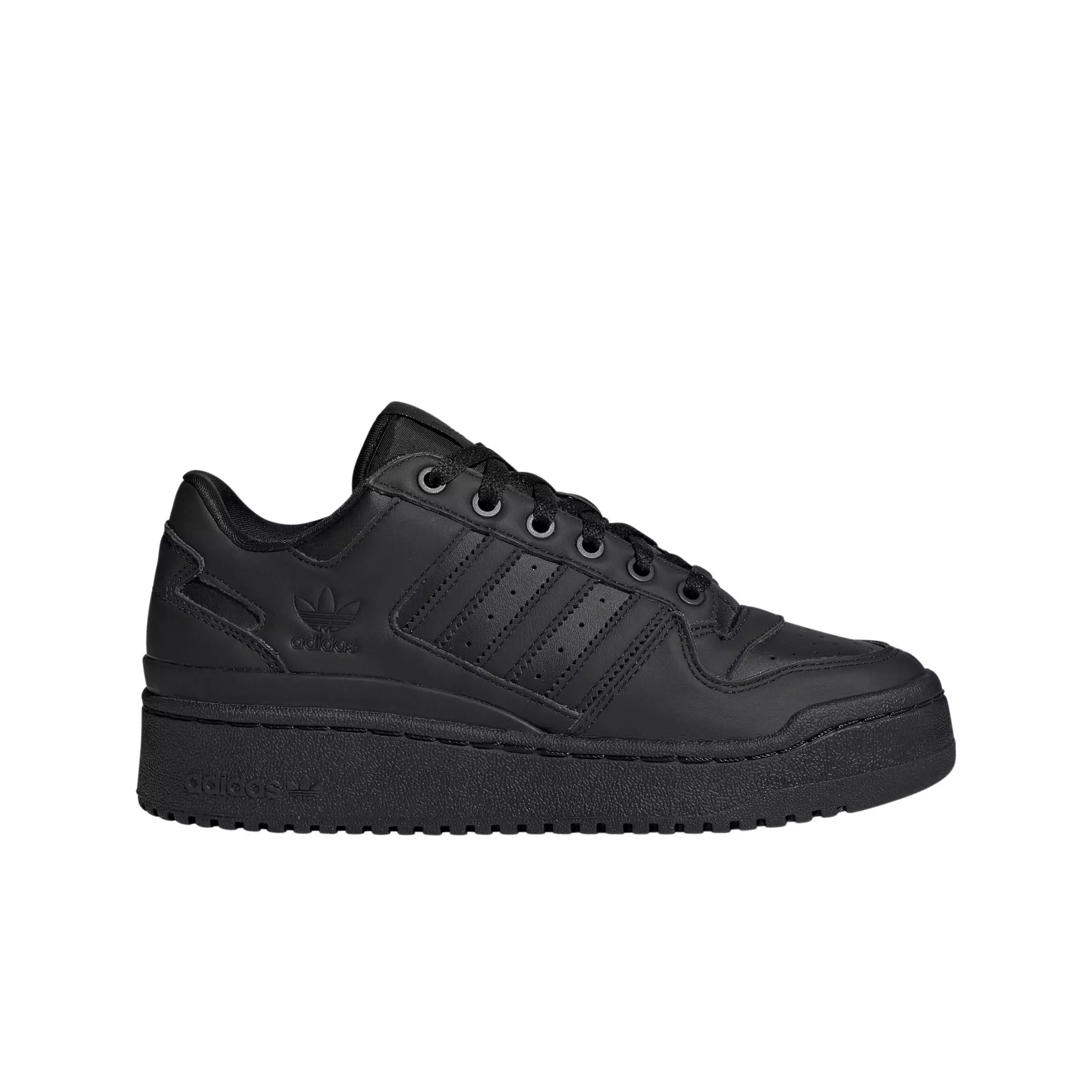adidas Forum Bold Stripes "Core Black/Core Black/Ftwr White" Women's Shoe - BLACK/BLACK/WHITE