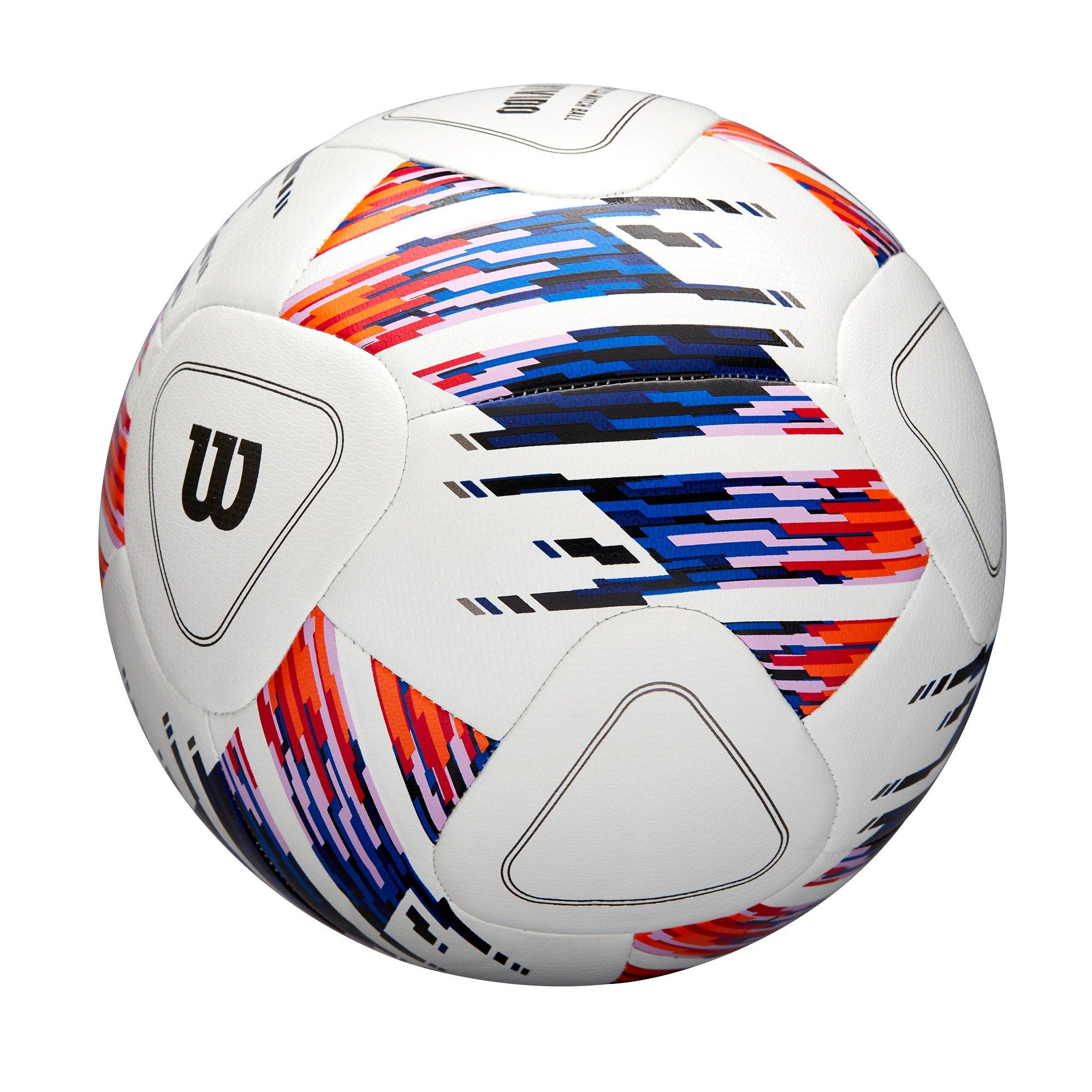 Wilson NCAA Vivido Replica 4 Soccer Ball-White/Orange/Purple